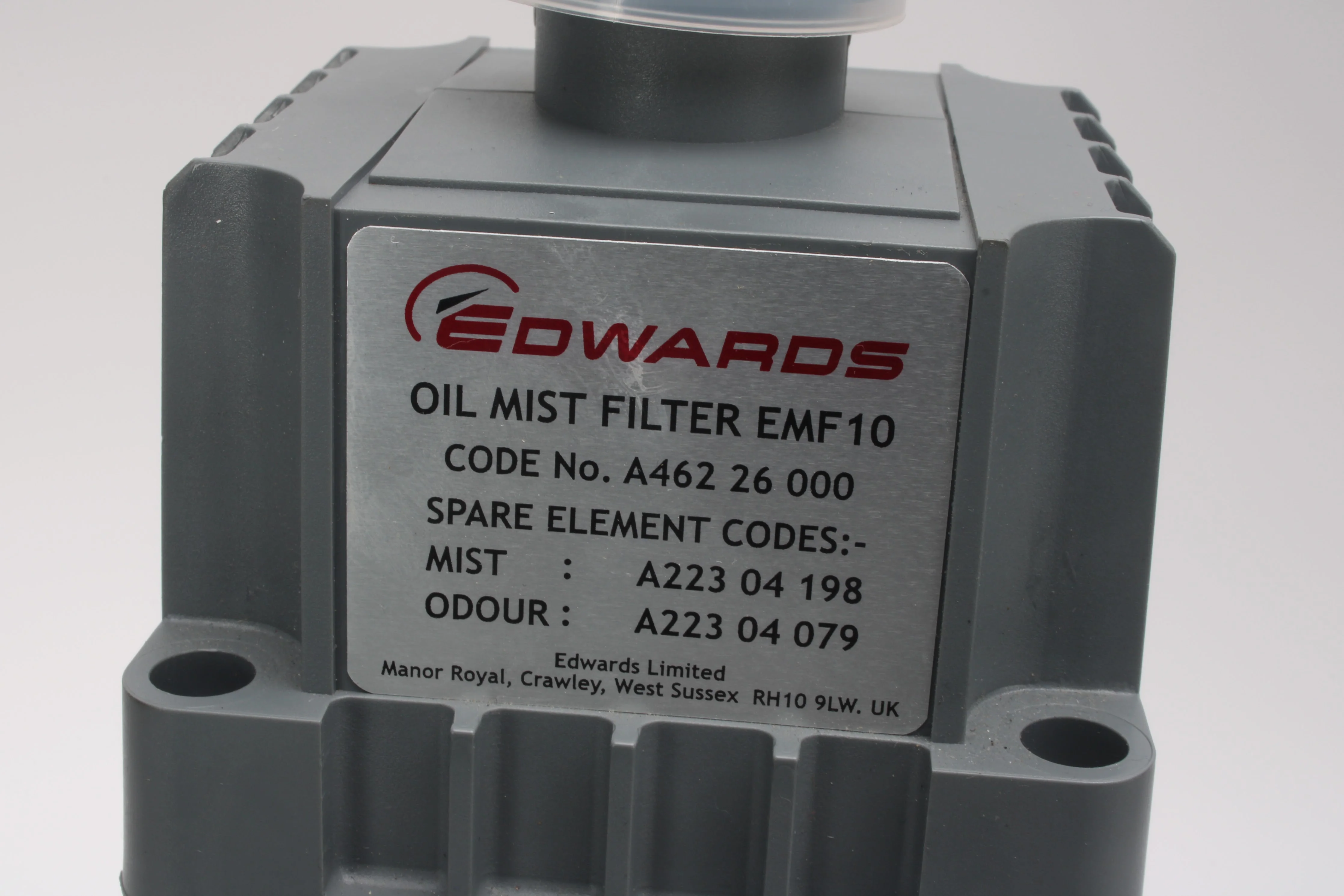 Edwards RV8 Rotary Vane Vacuum Pump With EMF10 Oil Mist Filter - Image 7