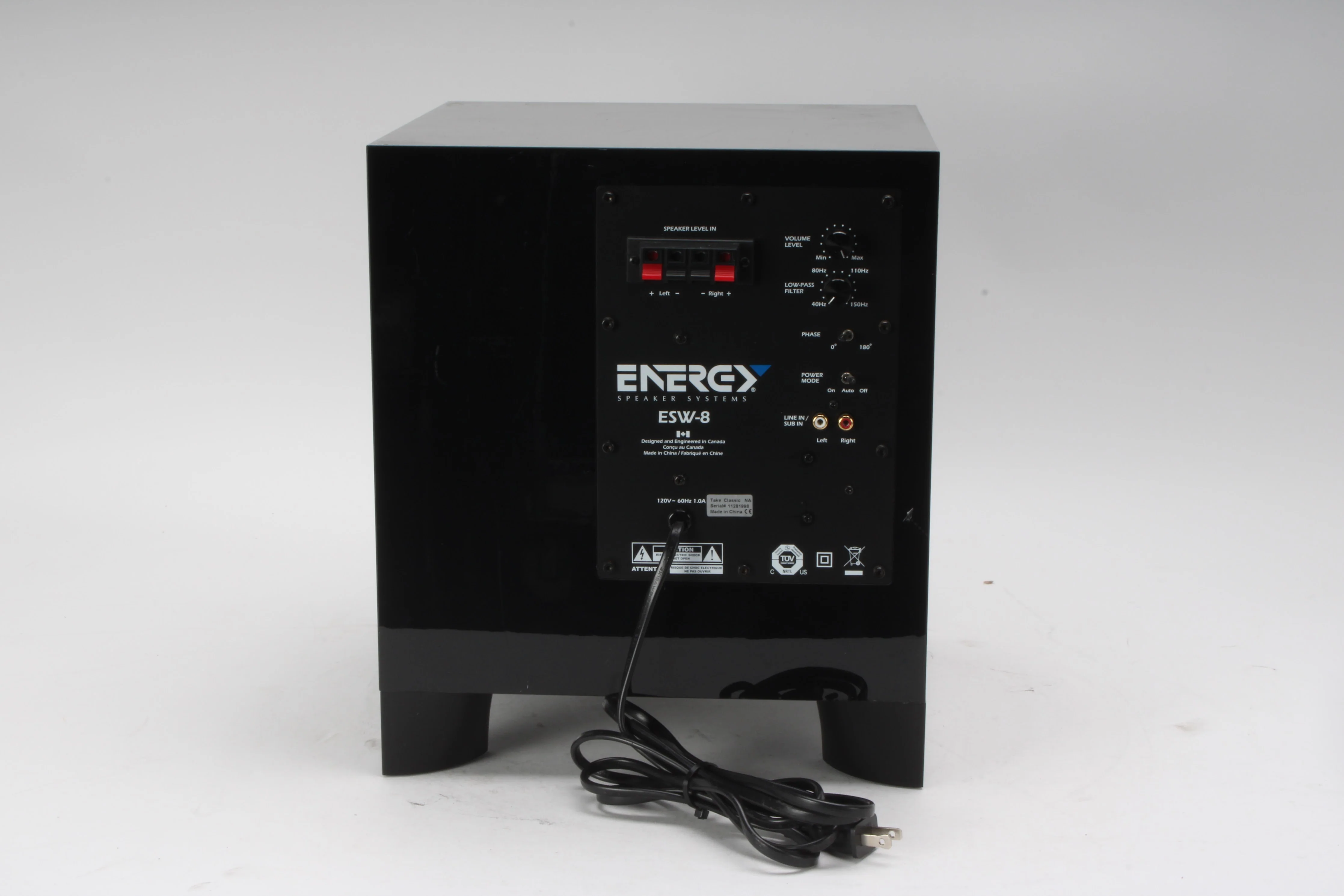 Energy Speaker Systems ESW-8 Powered 8" Subwoofer - Image 3