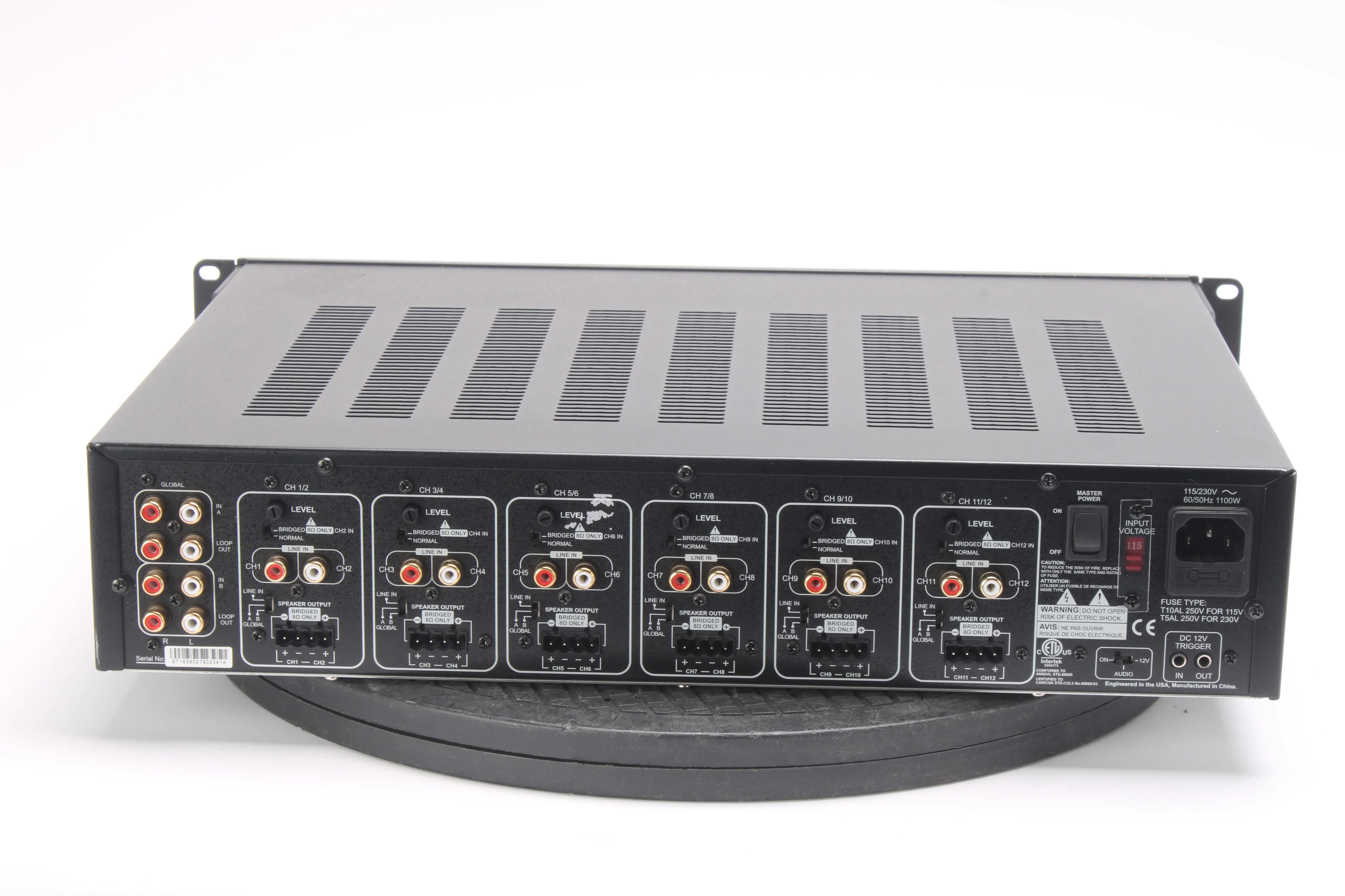Episode EA-AMP-12D-70A 12 Channel 70 Watt Power Amplifier - Fair Condition - Image 3