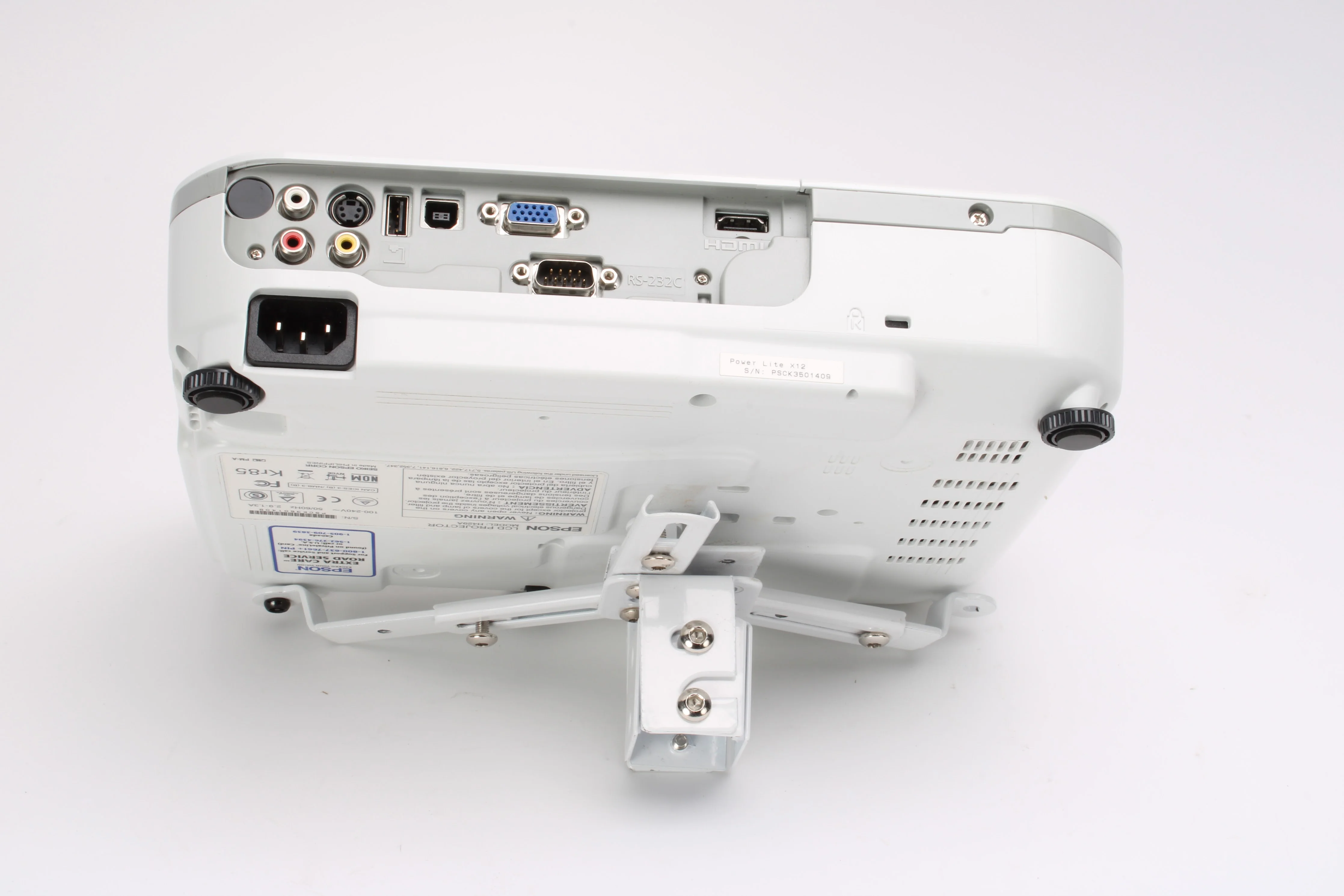 Epson EX5210 3LCD Projector PowerLite X12 With Mounting Bracket - Fair Condition - Image 5