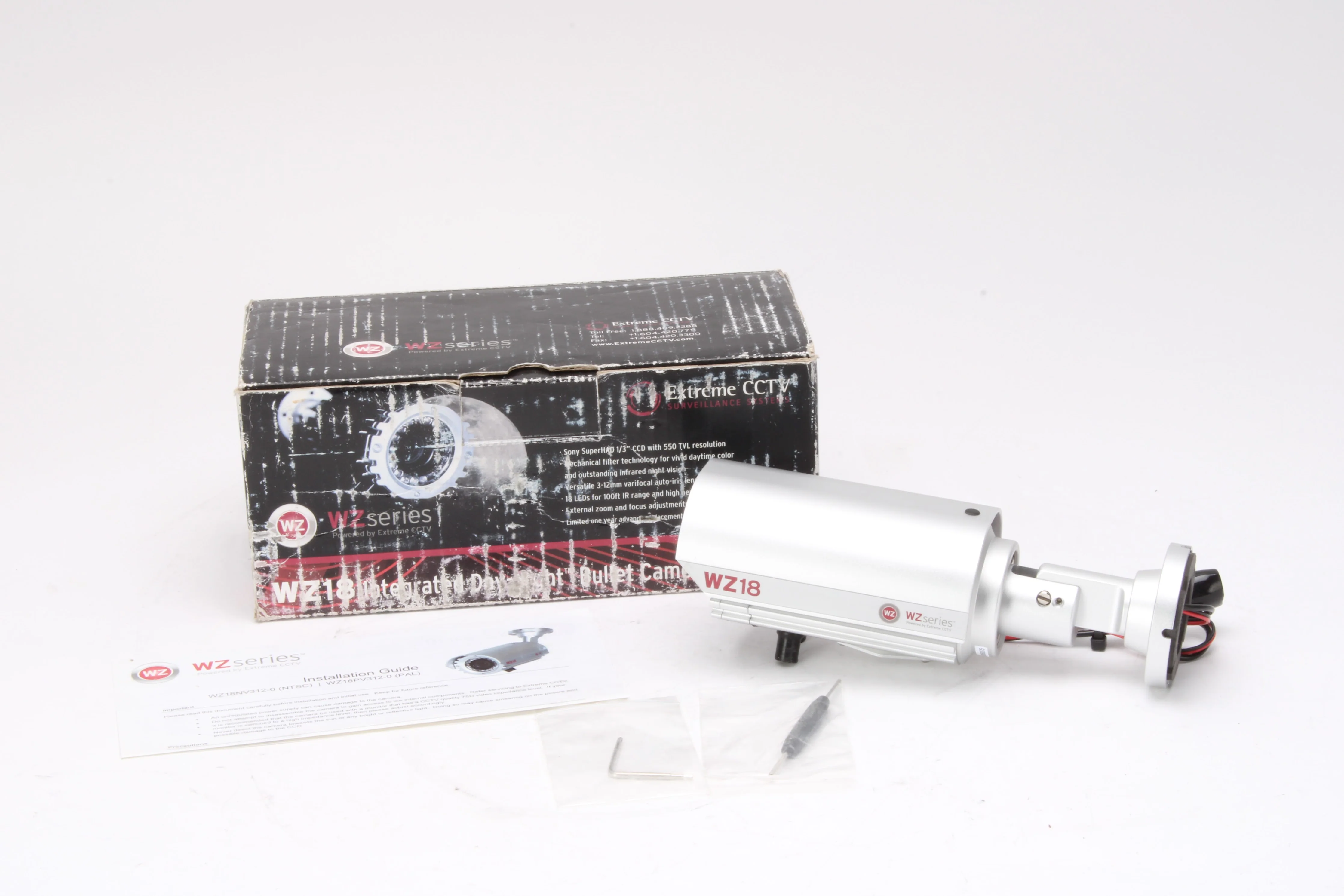 Extreme CCTV WZ18 Integrated Bullet Camera WZ18NV312-0