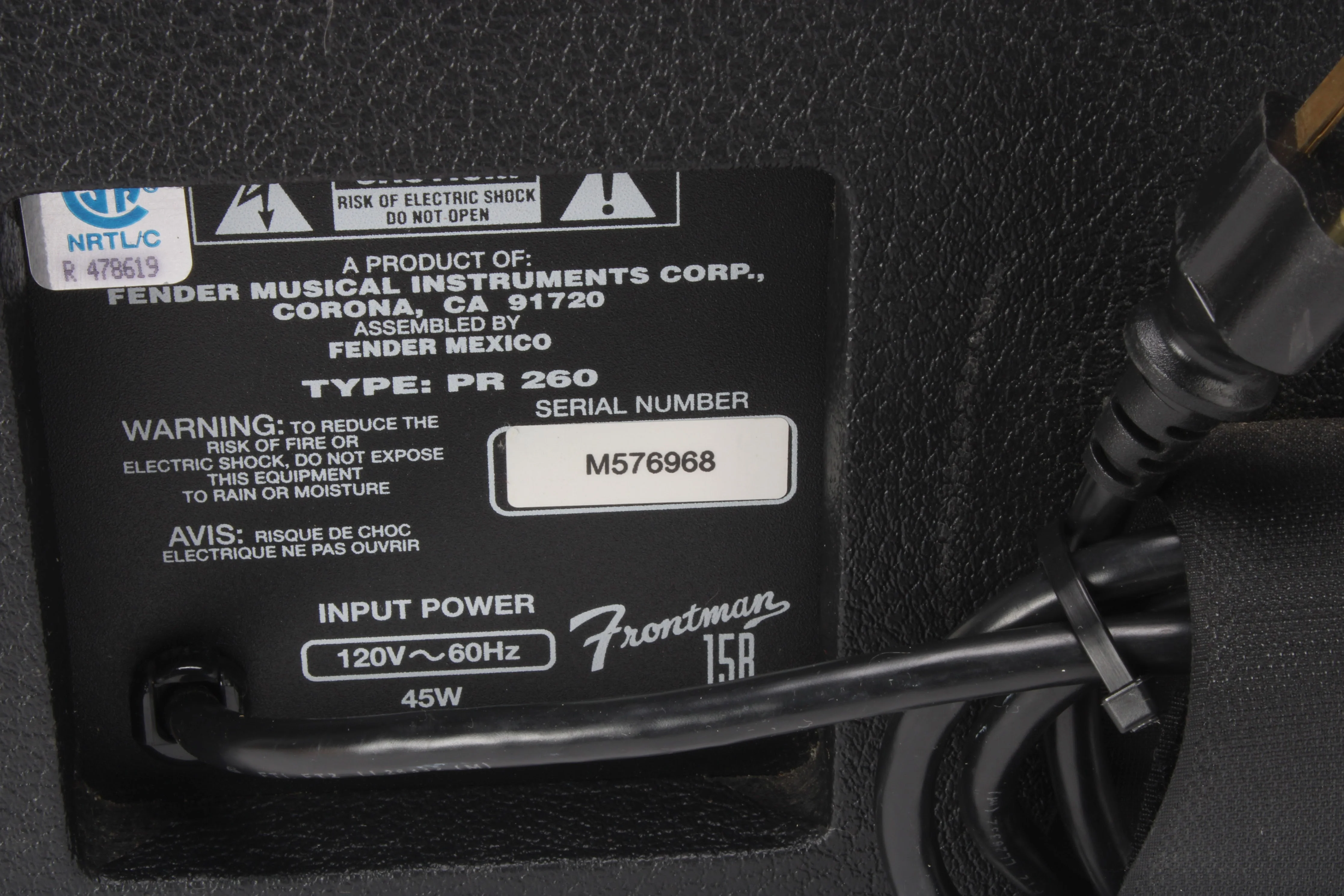 Fender 15B PR 260 Frontman Bass Guitar Amplifier - Image 4