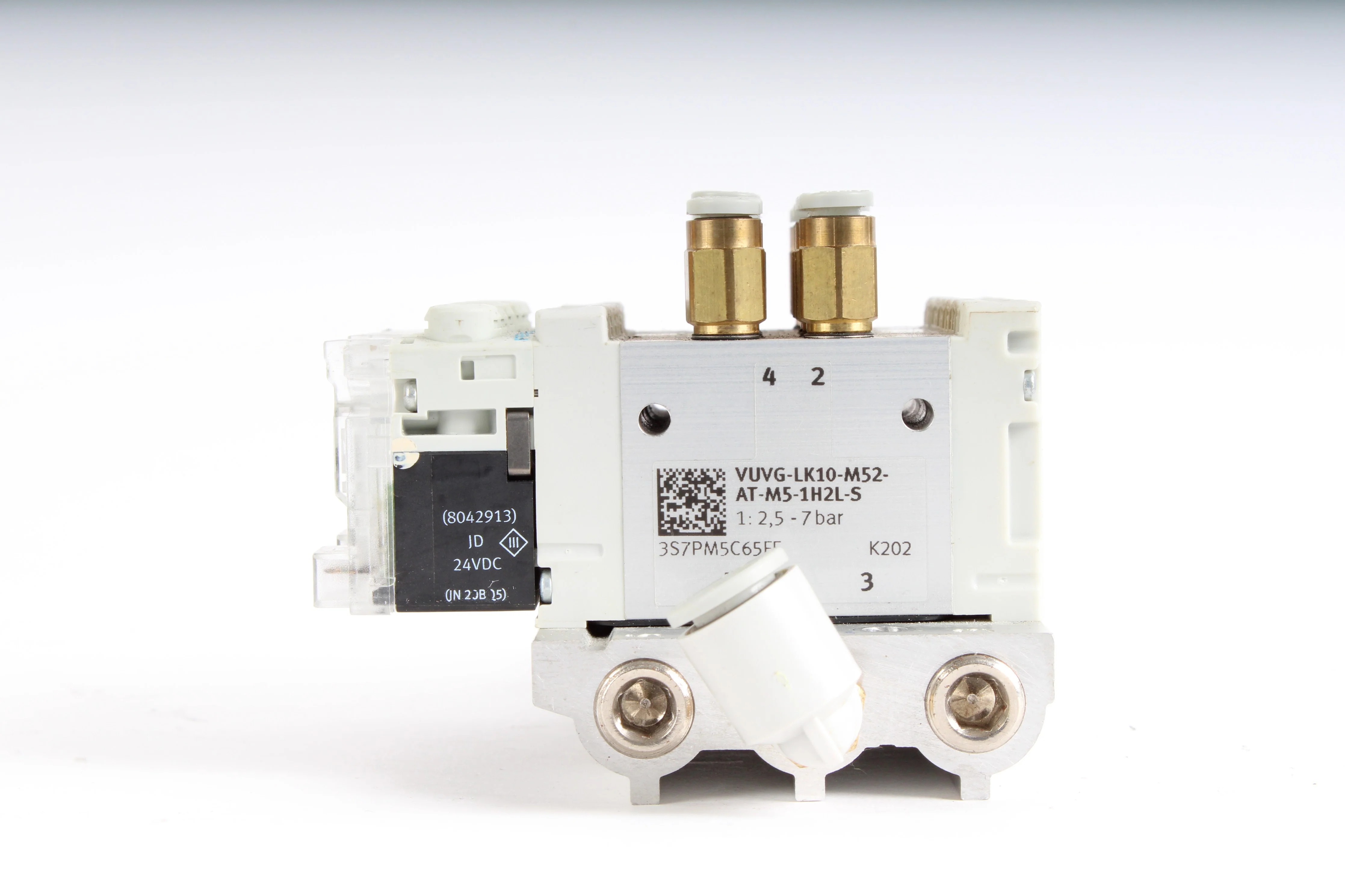 Festo 6x VUVG-LK10-M52-AT-M5-1H2L-S Solenoid Air Valves With Manifold - Image 6