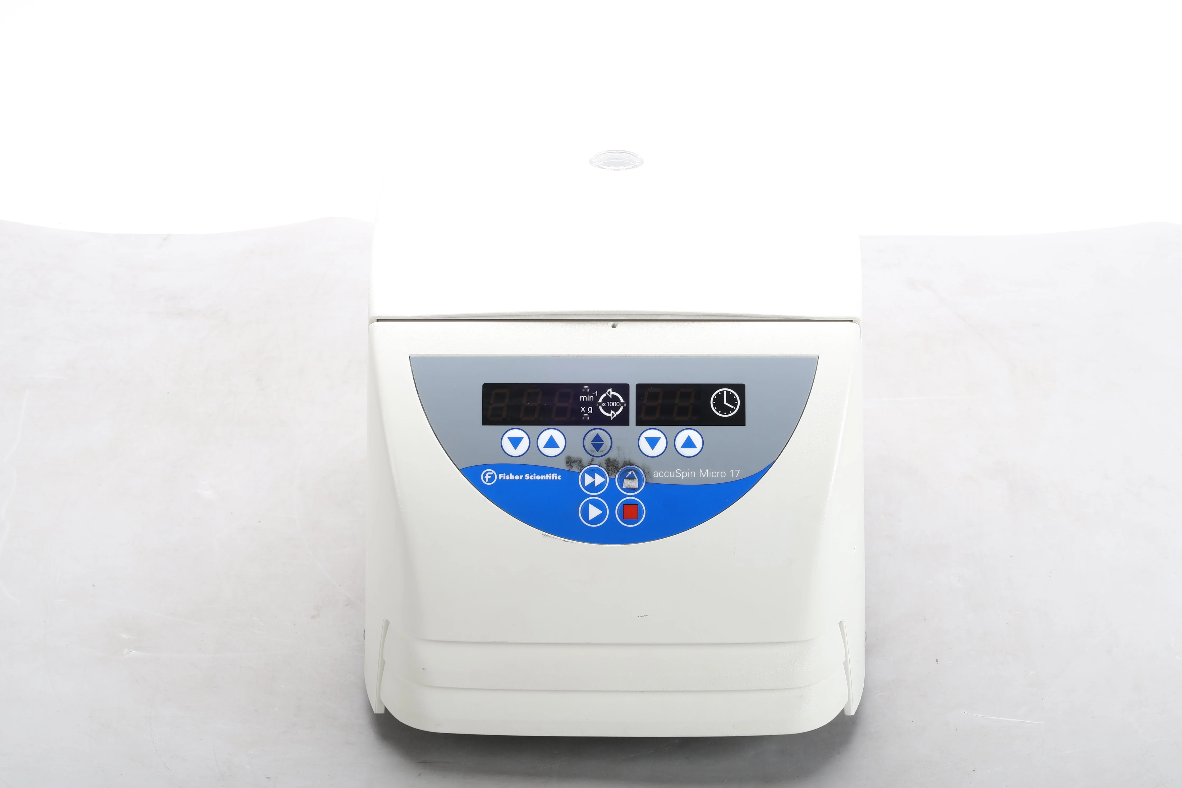 Fisher Scientific Accuspin Micro 17 Centrifuge 75002461 W/ 75003524 Rotor & Lid