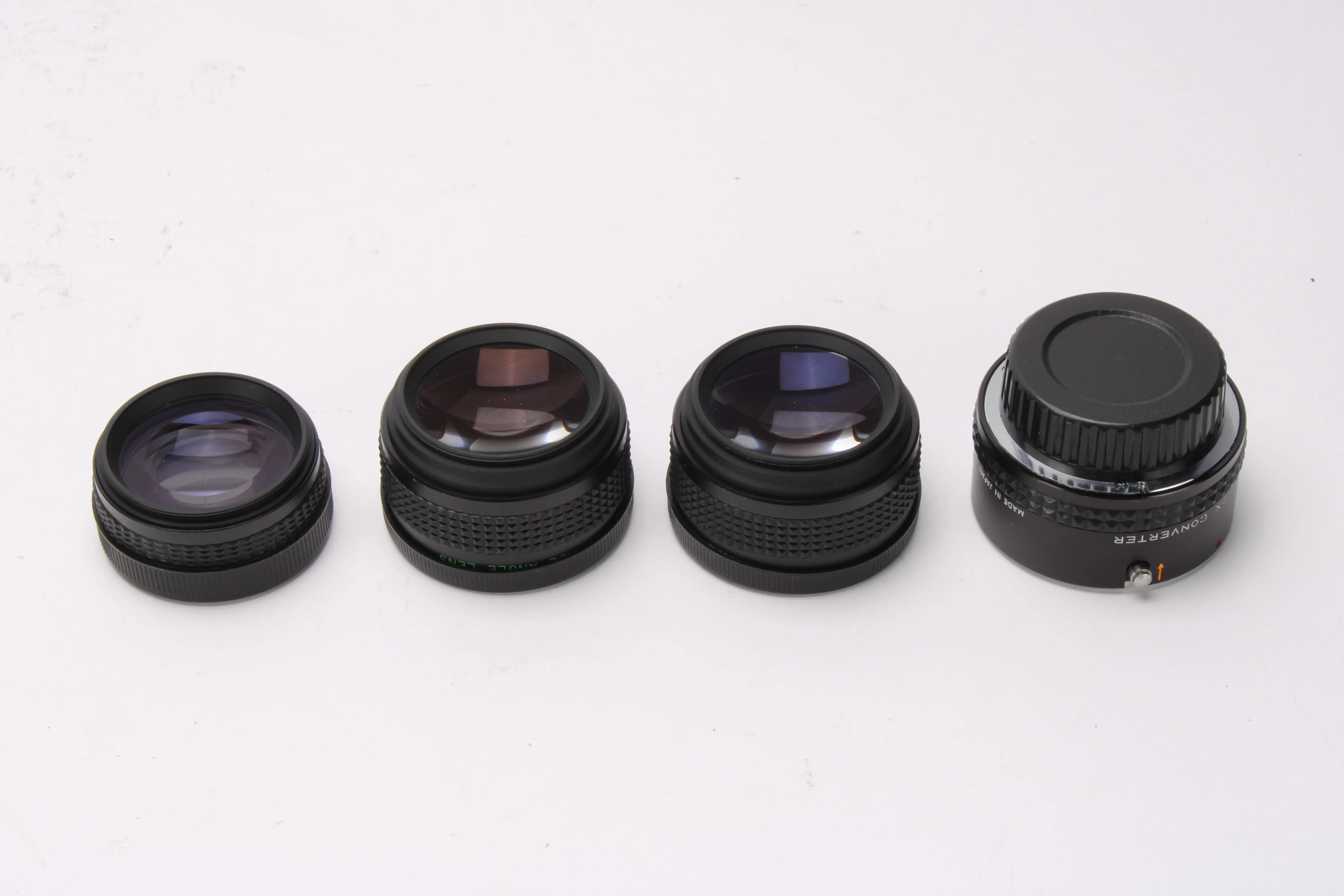 Focal 2x: Aux Wide Angle and 2x: 2x Converter Lens Lot of 4