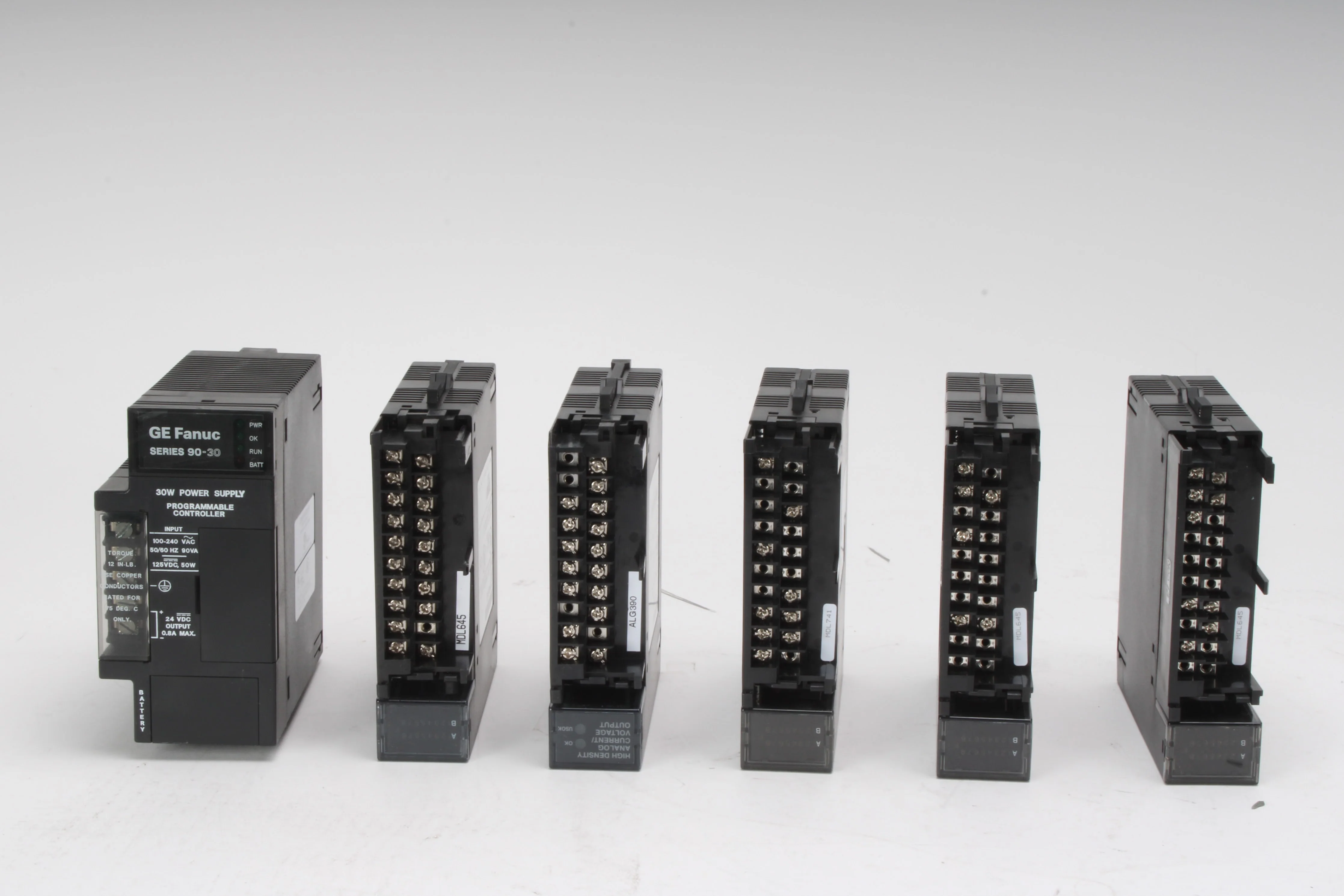 GE Fanuc 90-30 IC693PWR321P 30W Power Supply W/ 10-Slot Base & Modules - AS IS - Image 4