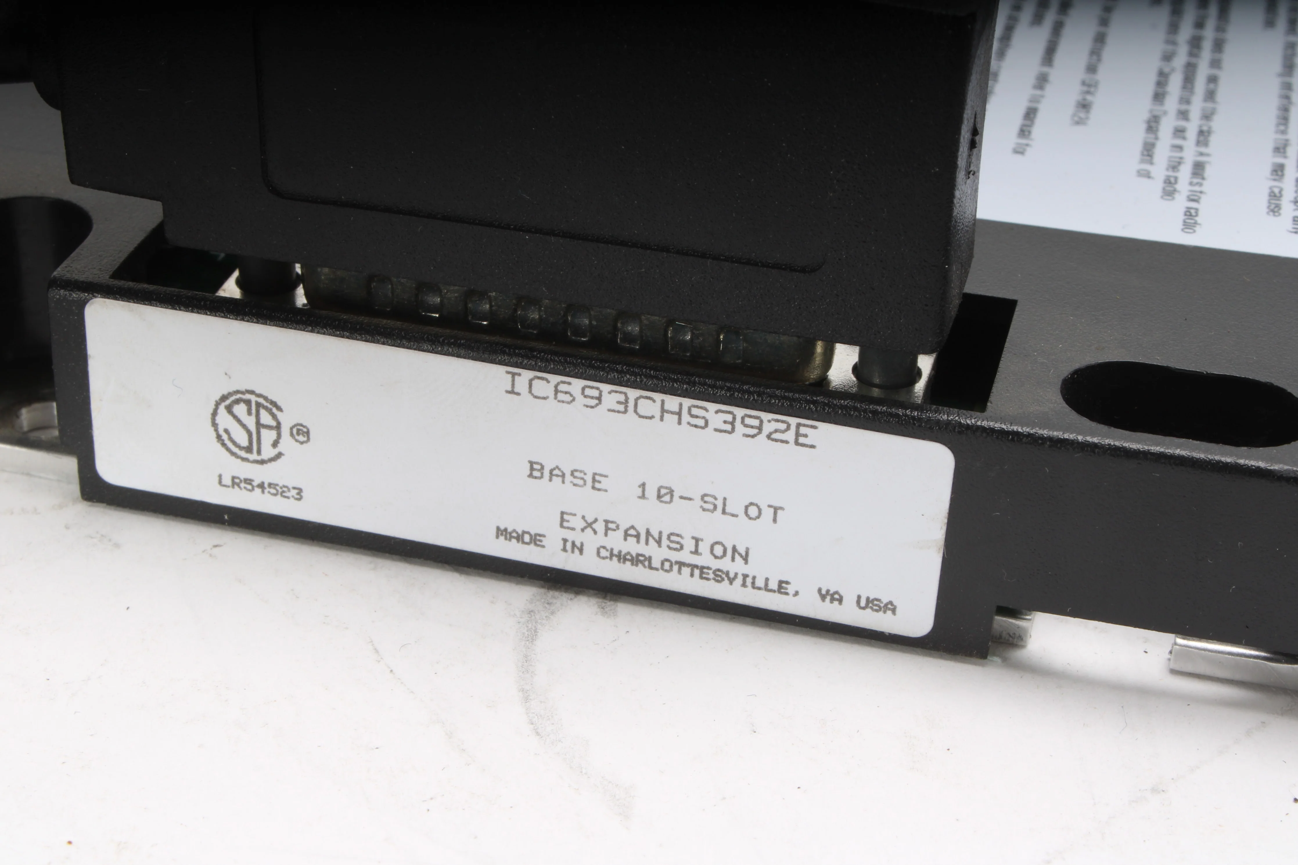 GE Fanuc 90-30 IC693PWR321P 30W Power Supply W/ 10-Slot Base & Modules - AS IS - Image 9
