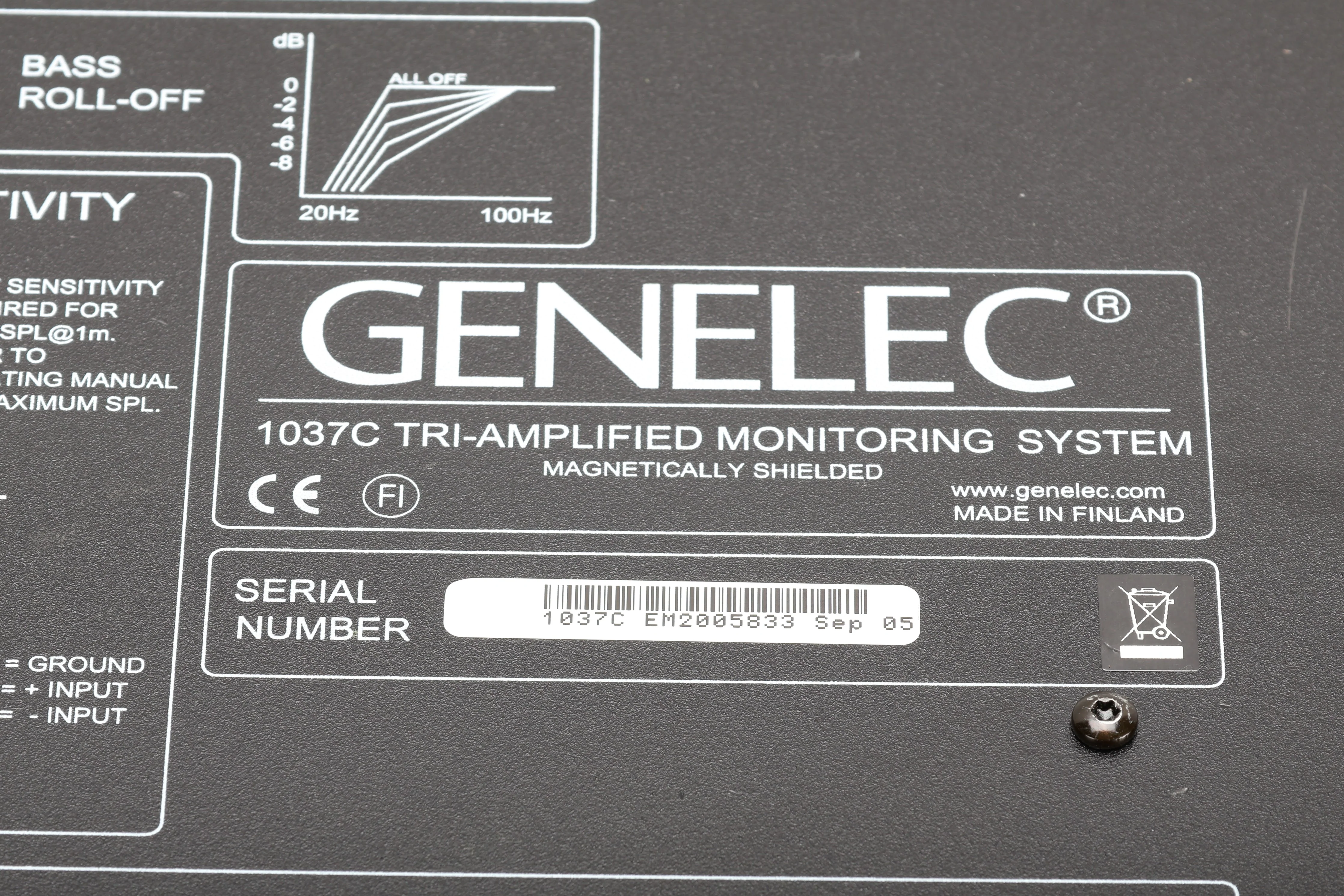 Genelec 1037C Tri-Amplified Monitoring System Amplifier Unit - Fair Condition - Image 5