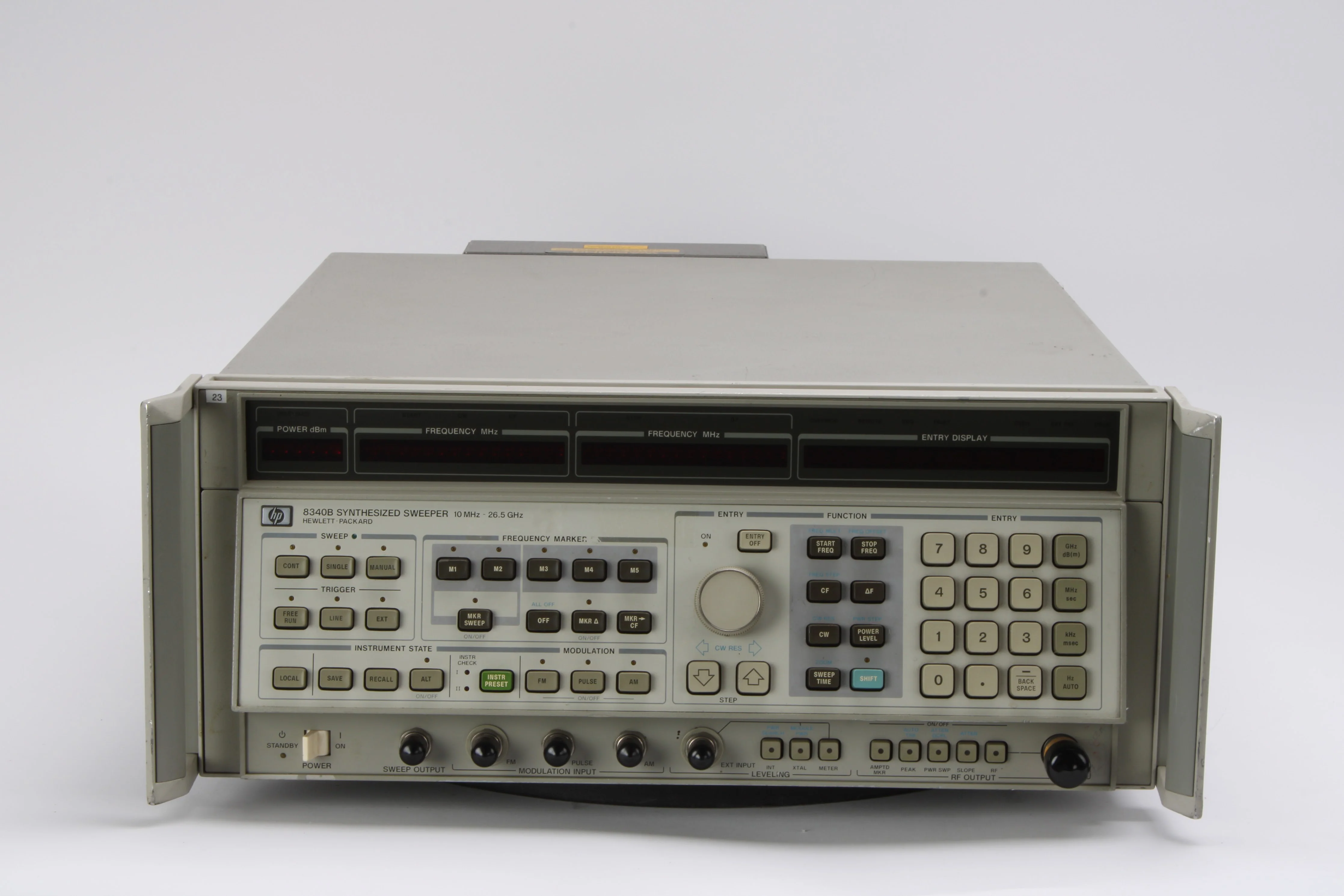 Hewlett Packard HP 8340B Synthesized Sweeper 10MHz-26.5GHz - No Options - AS IS