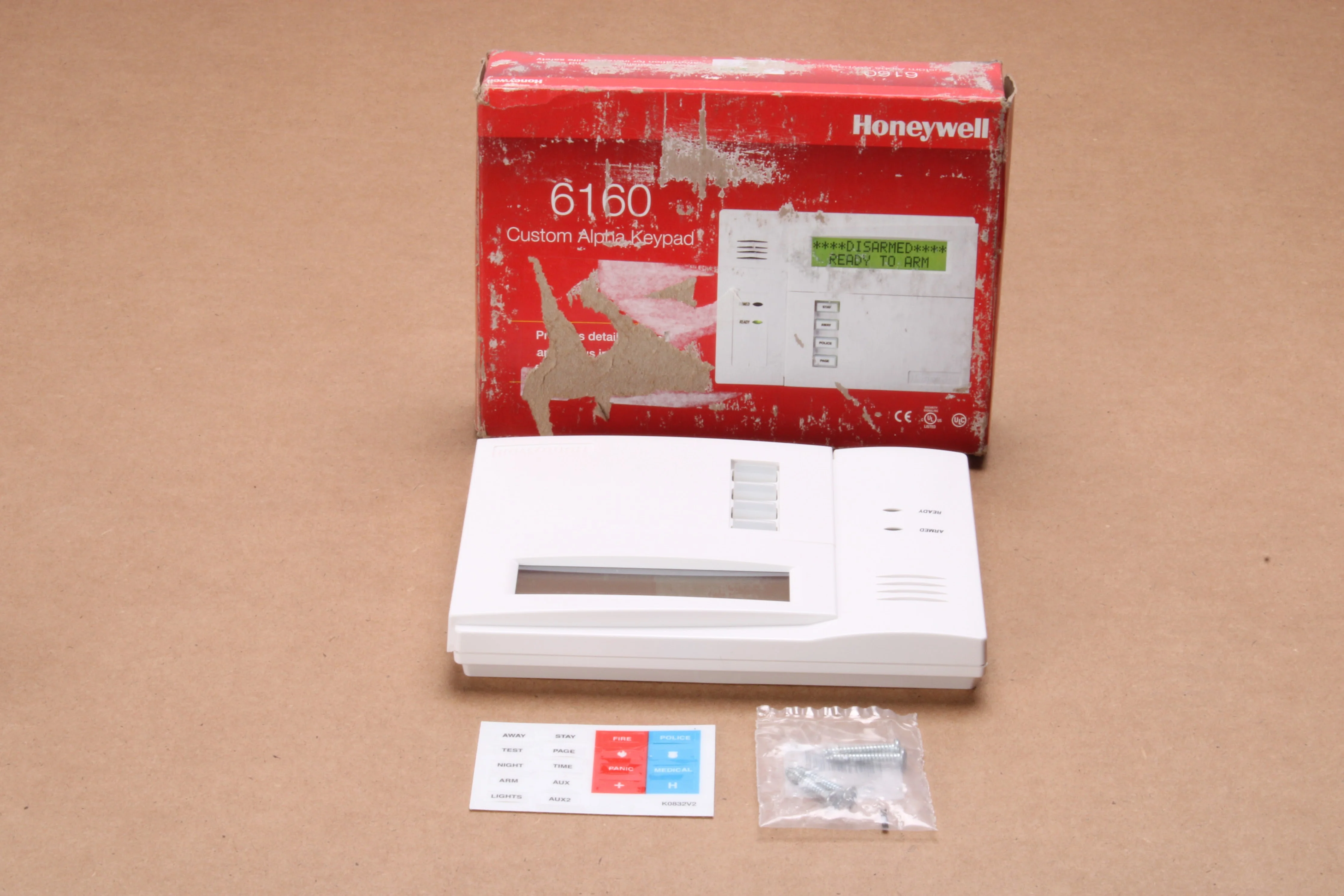 Honeywell 6160 Custom Alpha Keypad - New Open Box