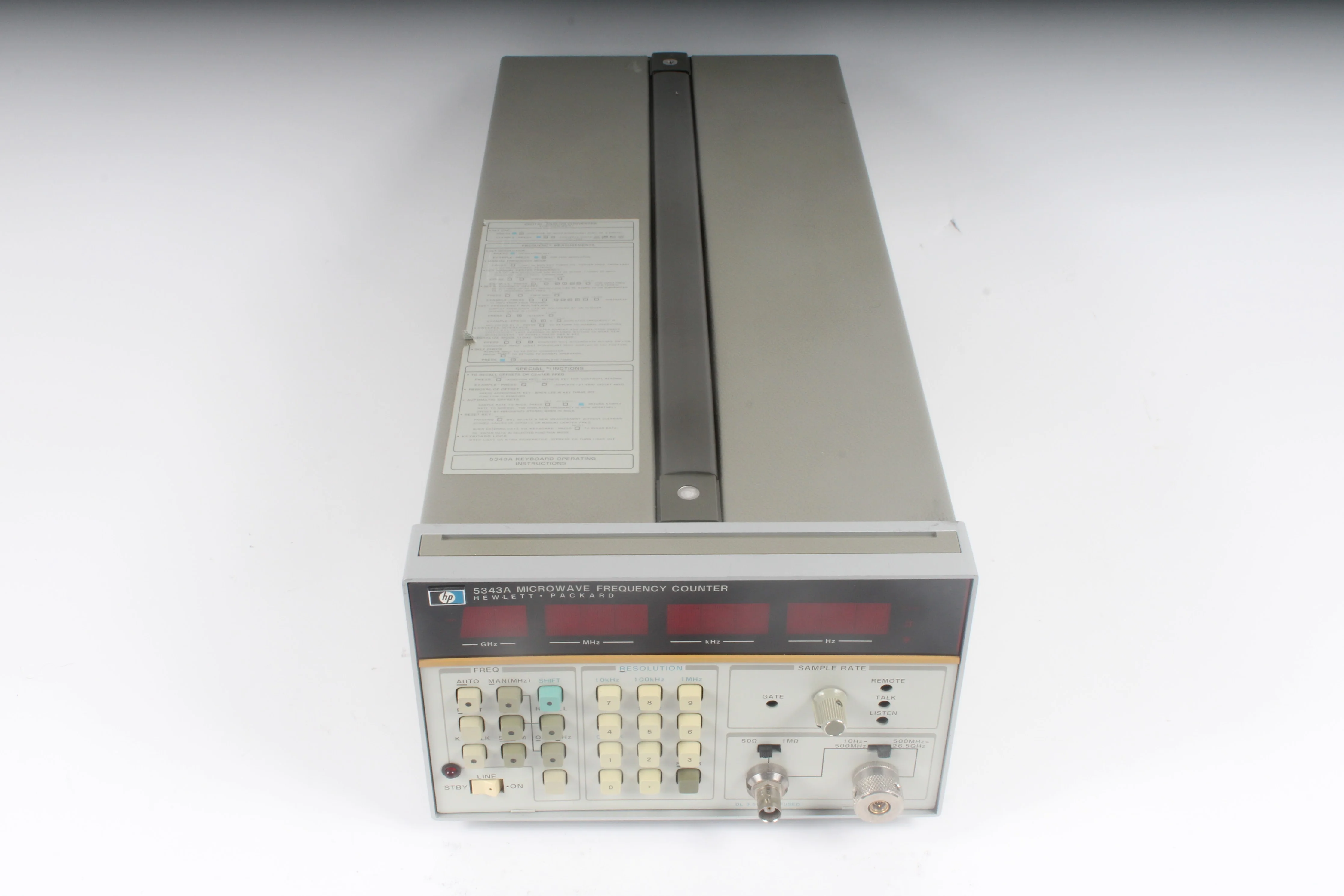 HP 5343A Microwave Frequency Counter With Option 001 and 011
