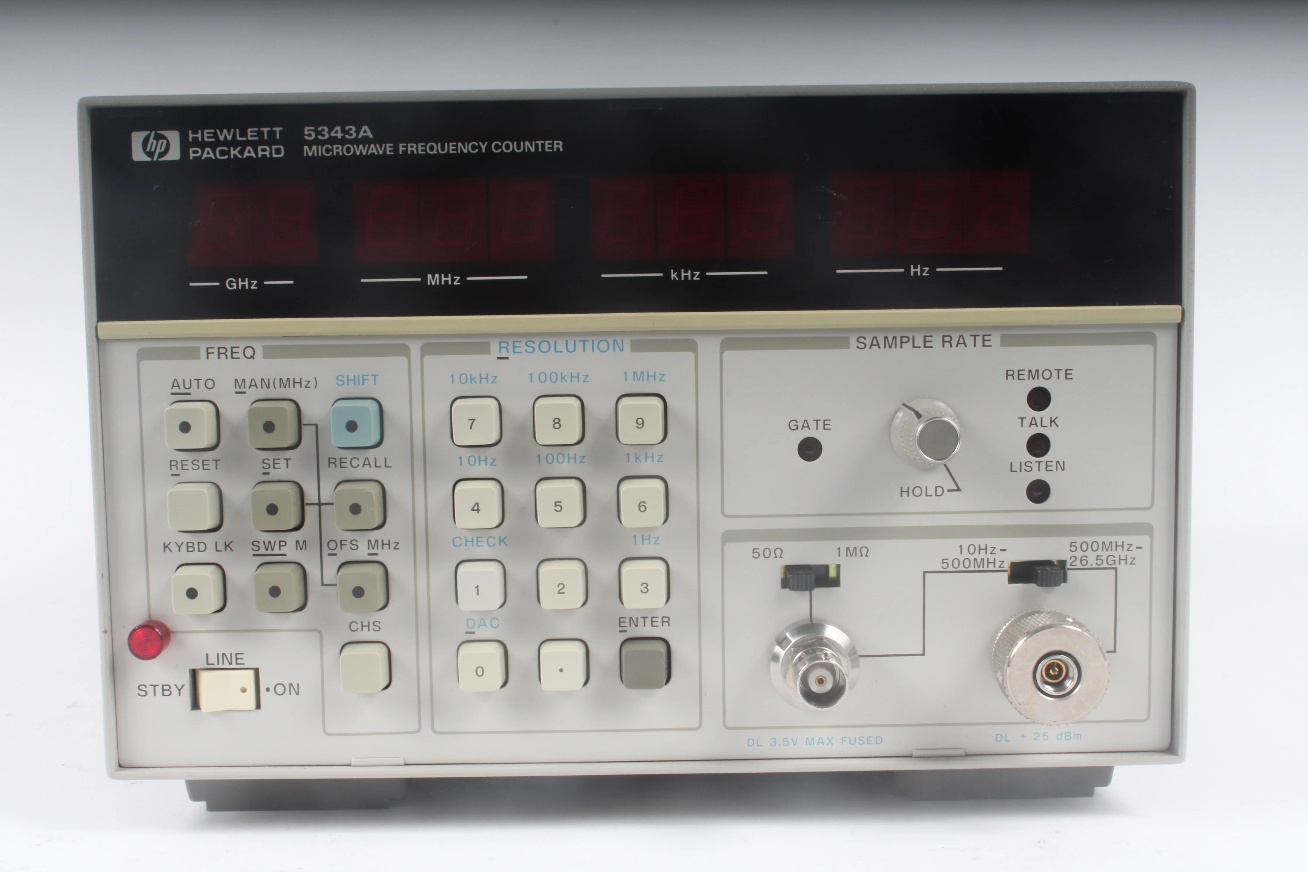 HP 5343A Microwave Frequency Counter With Option 001 - AS IS - Image 2