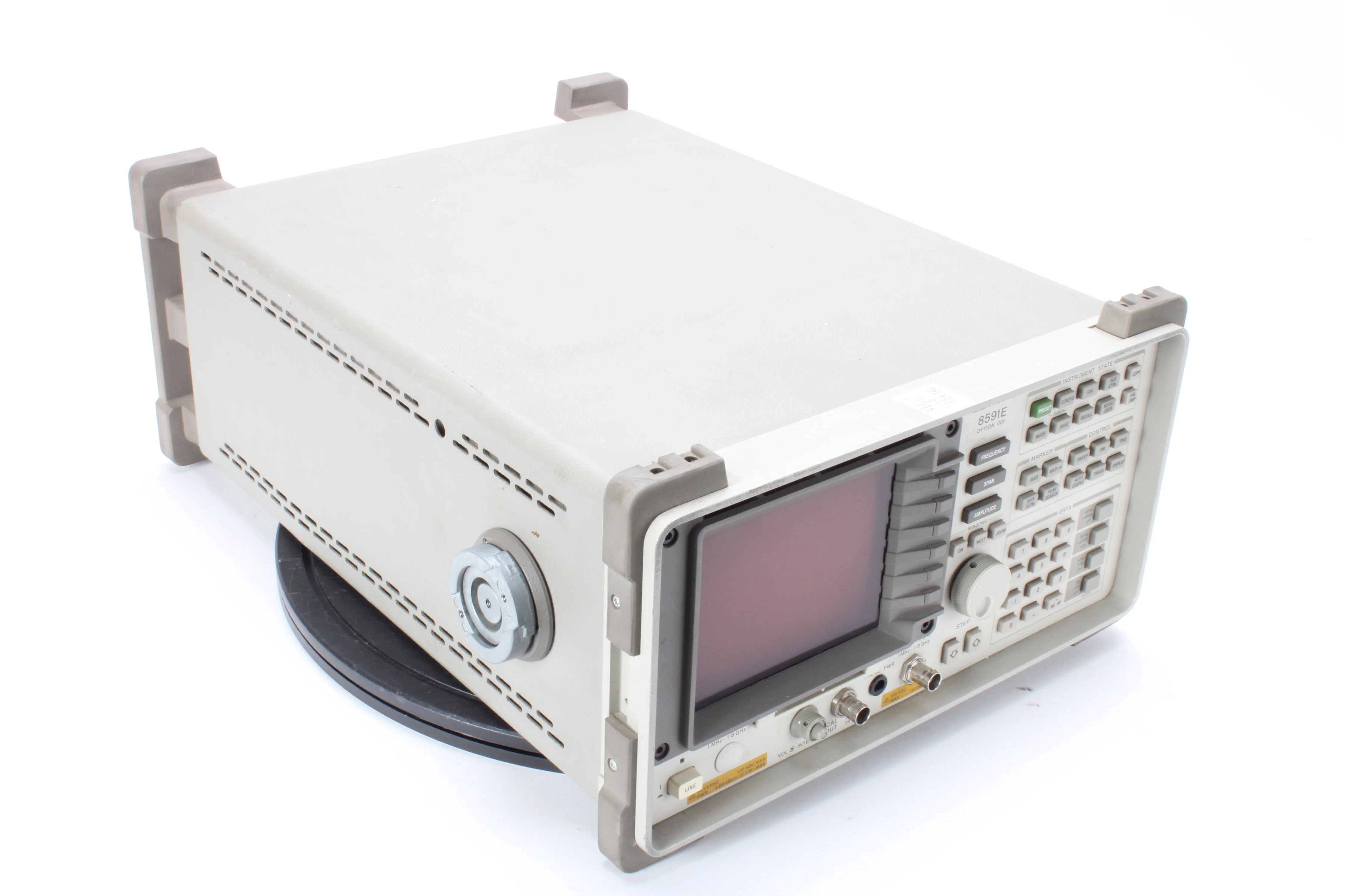 HP 8591E Spectrum Analyzer 75ohm 1MHz-1.8GHz W/ 004, 130, 021, 001, 050,140,8ZE - Image 3