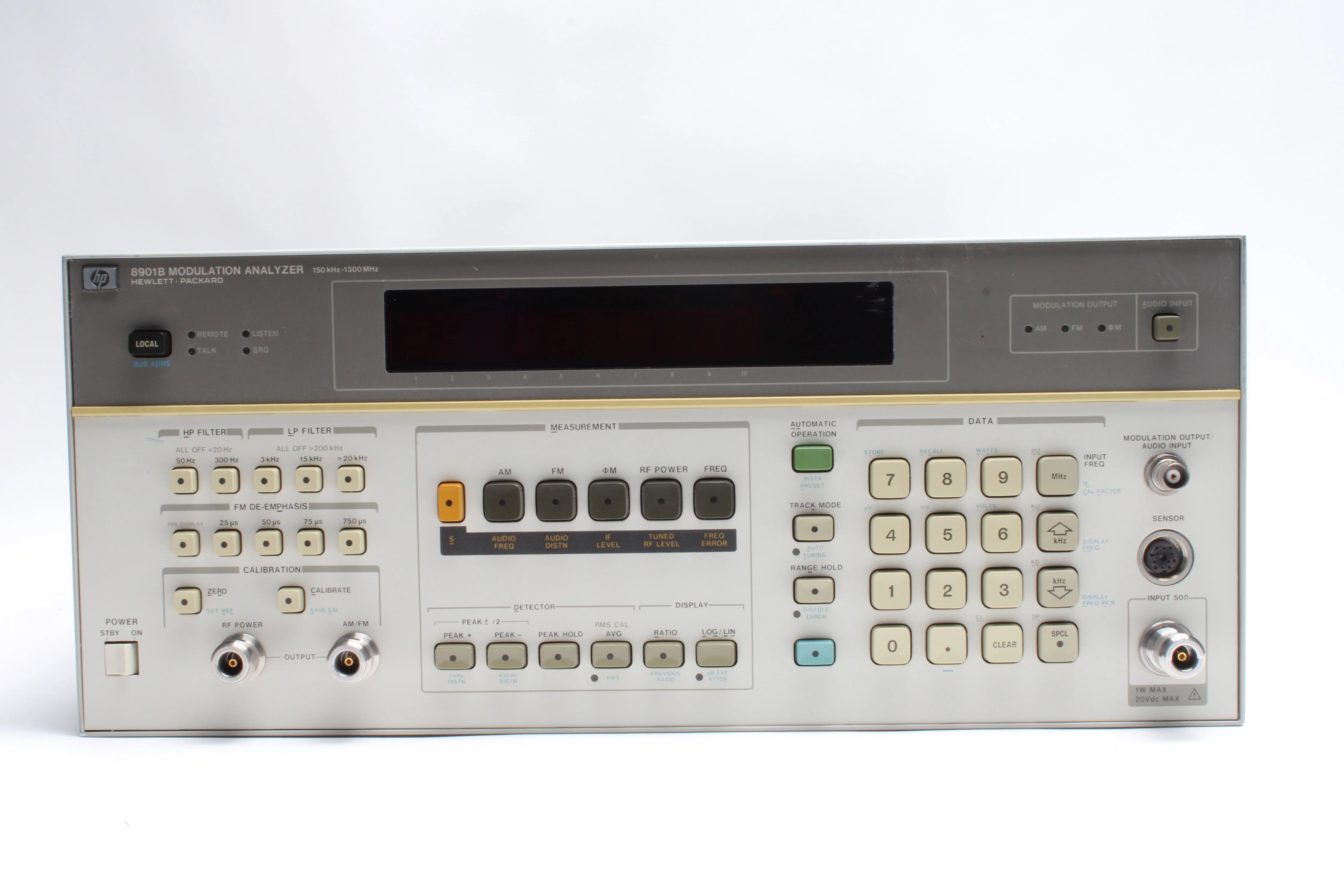 HP 8901B Modulation Analyzer 150kHz - 1300MHz - No Options - Image 2