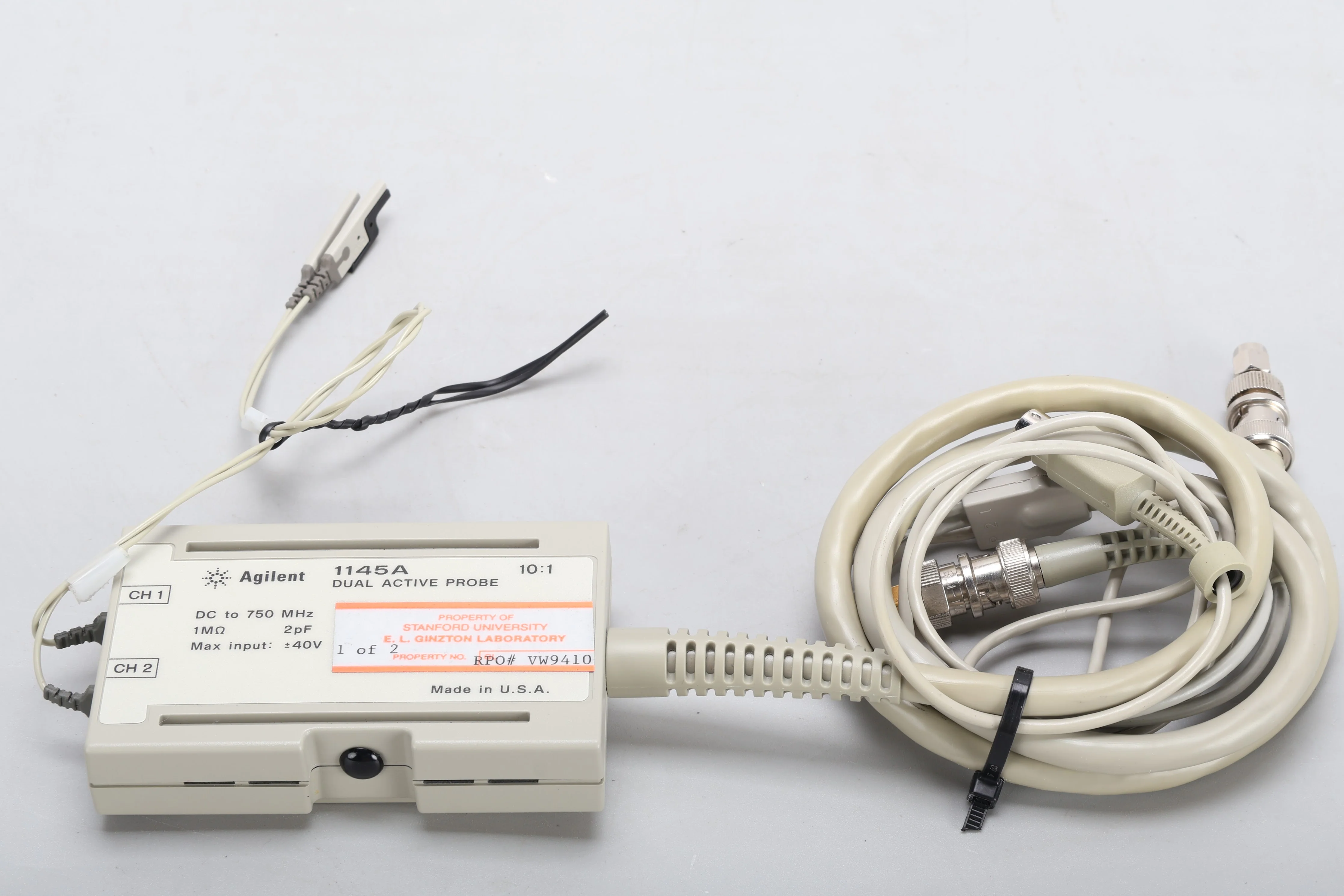 HP / Agilent 1145A 10:1 Dual 750 MHz Active Probe With Accessories and Case - Image 2