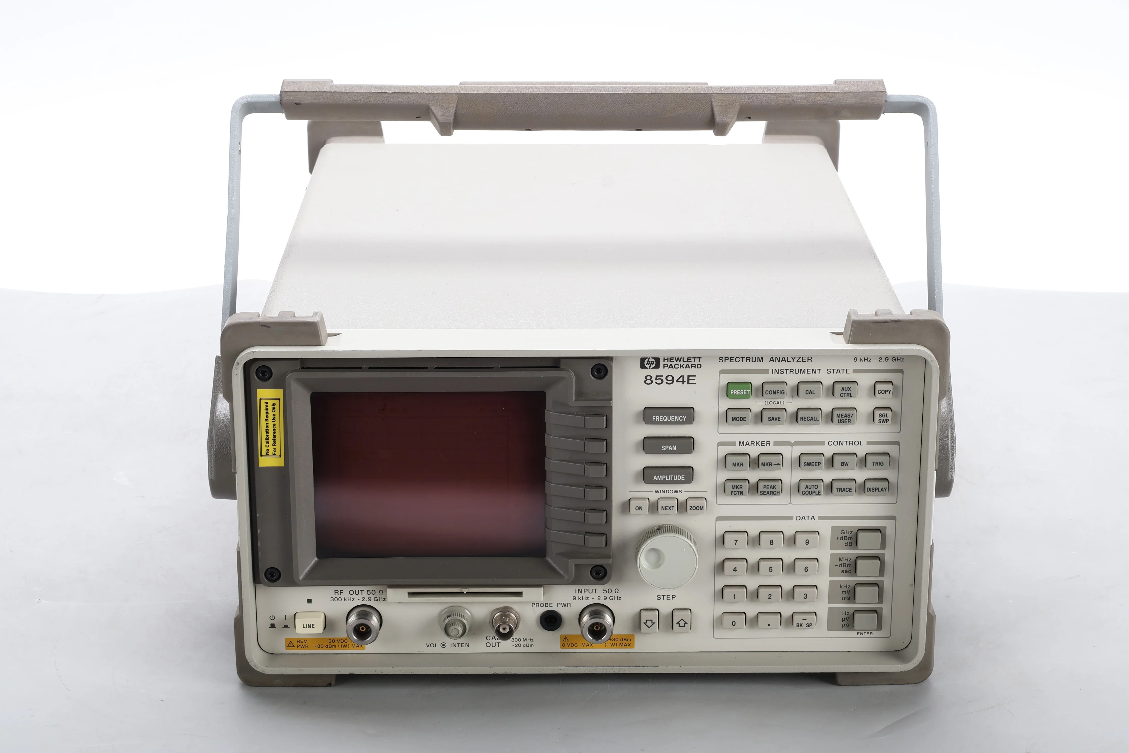 HP / Agilent 8594E 9kHz-2.9Ghz Spectrum Analyzer W/ Opts 010 TG, 021 HPIB AS IS