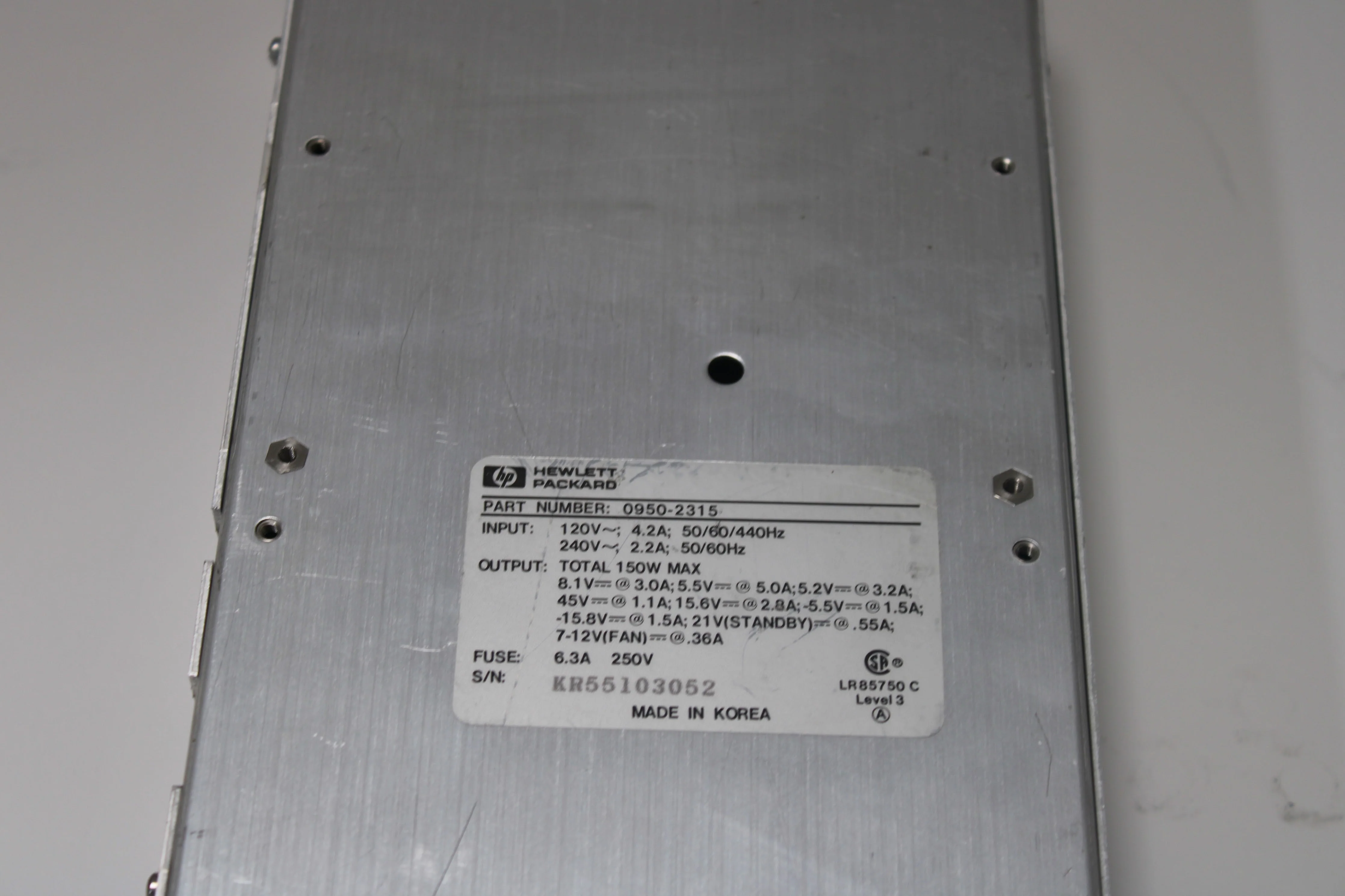 HP / Agilent / Keysight 0950-2315 Power Supply - AS IS - Image 5