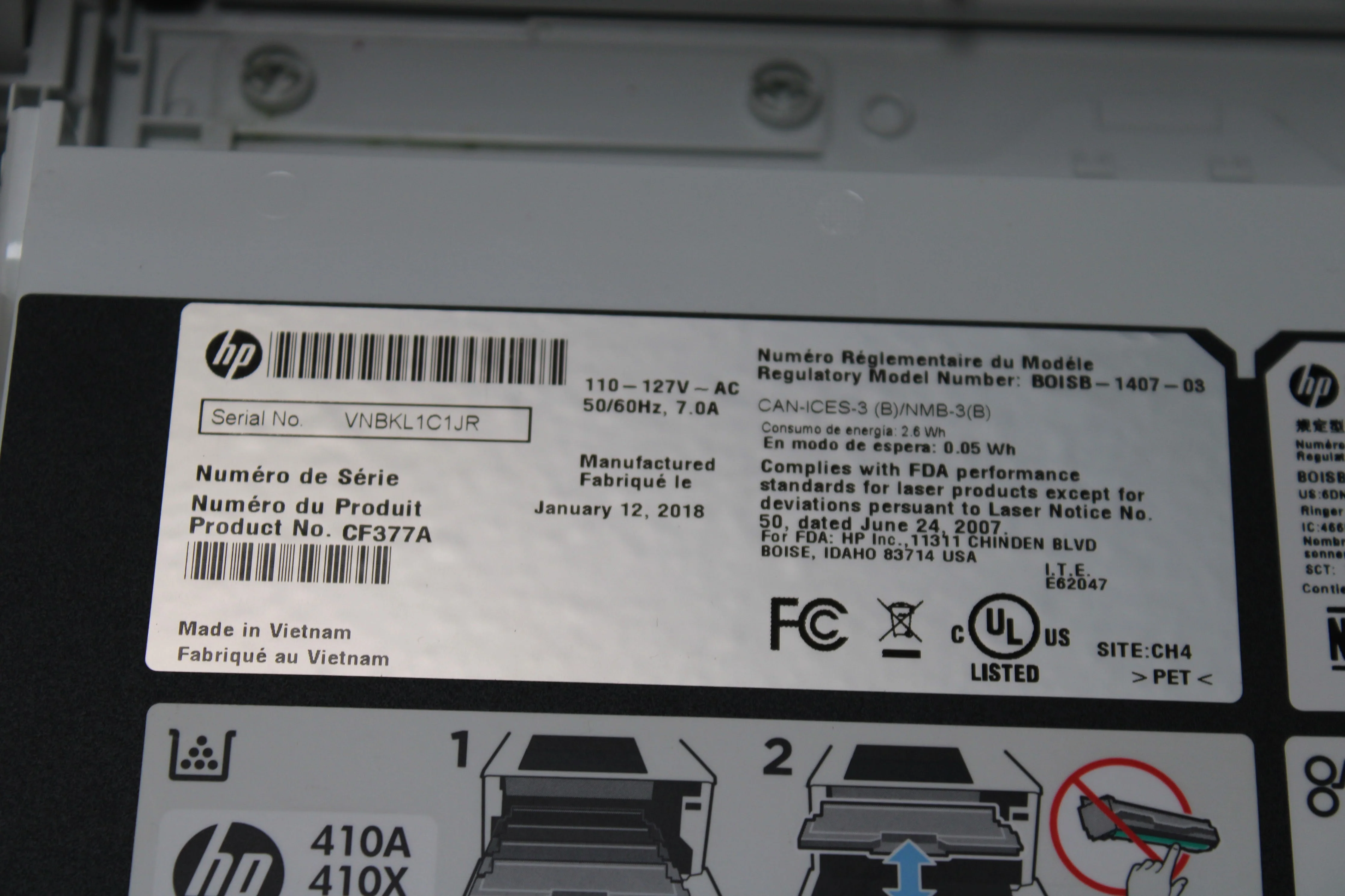 HP LaserJet Pro M477fdn Color Laser Printer - 17899 Total Prints - Image 7