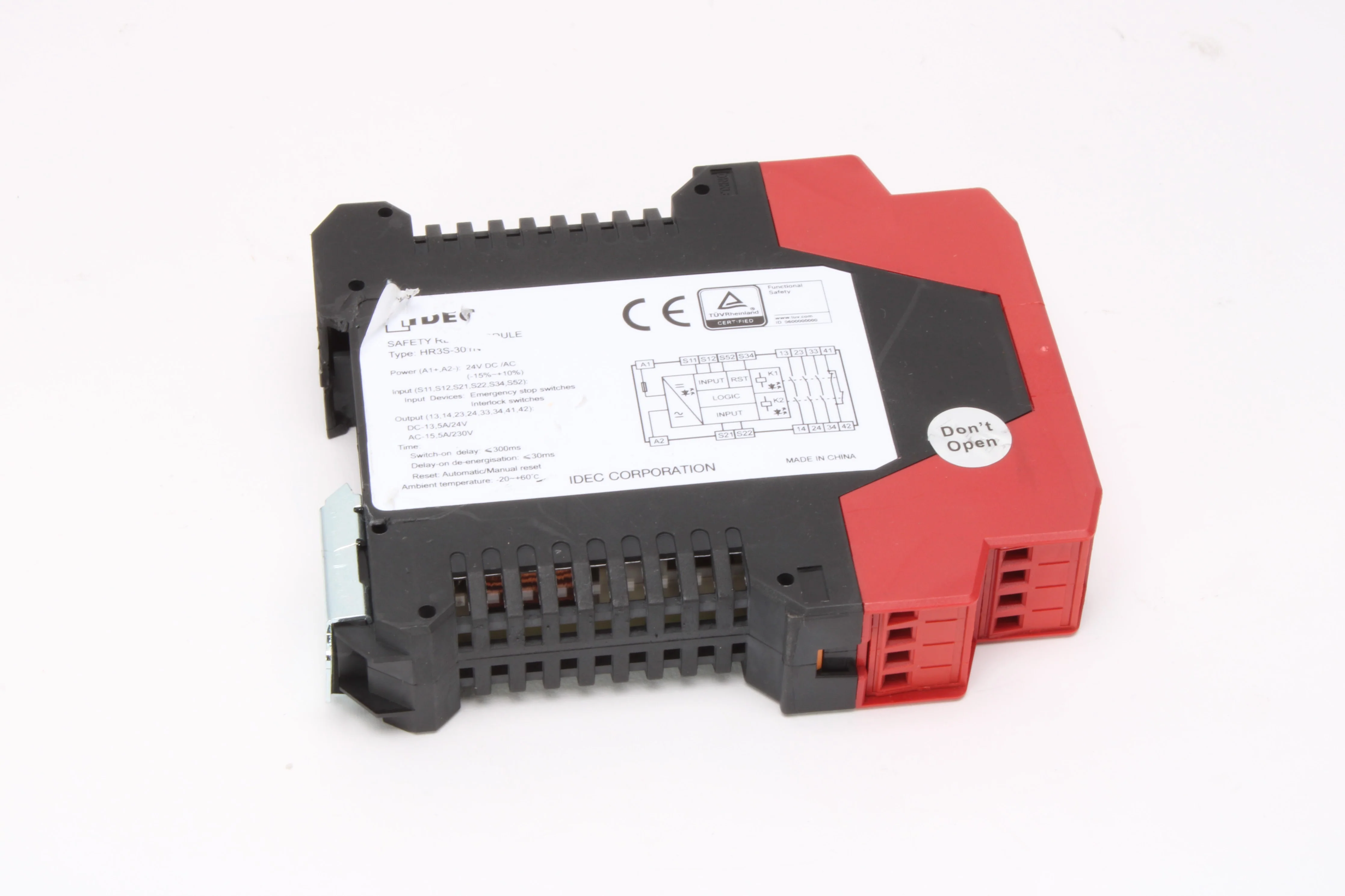 Idec HR3S-301N Safety Relay Module - Fair Condition - Image 3