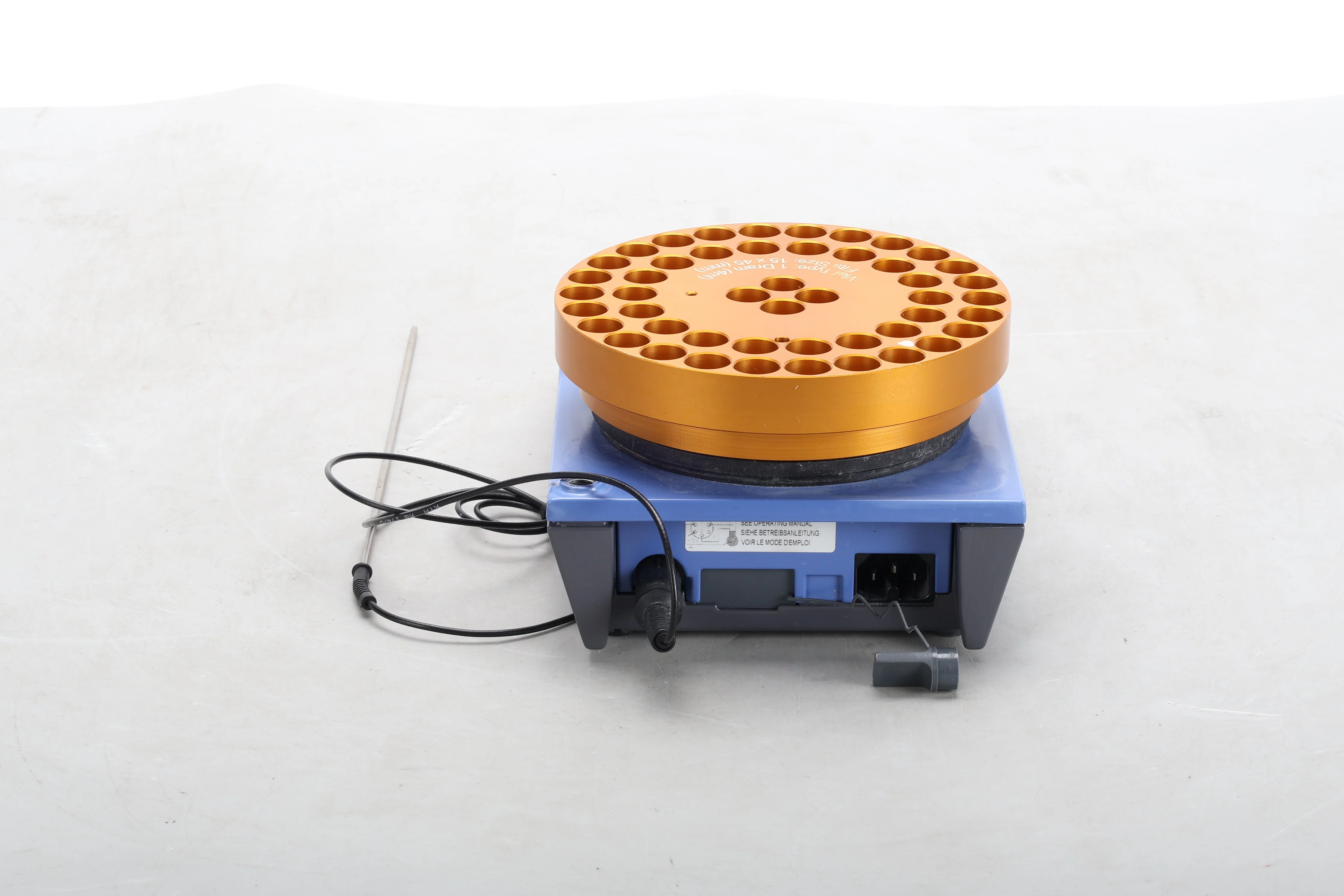 IKA RCT B S001 Basic Magnetic Stirrer & Probe, Chemglass CG-1991-04 Vial Platter - Image 4