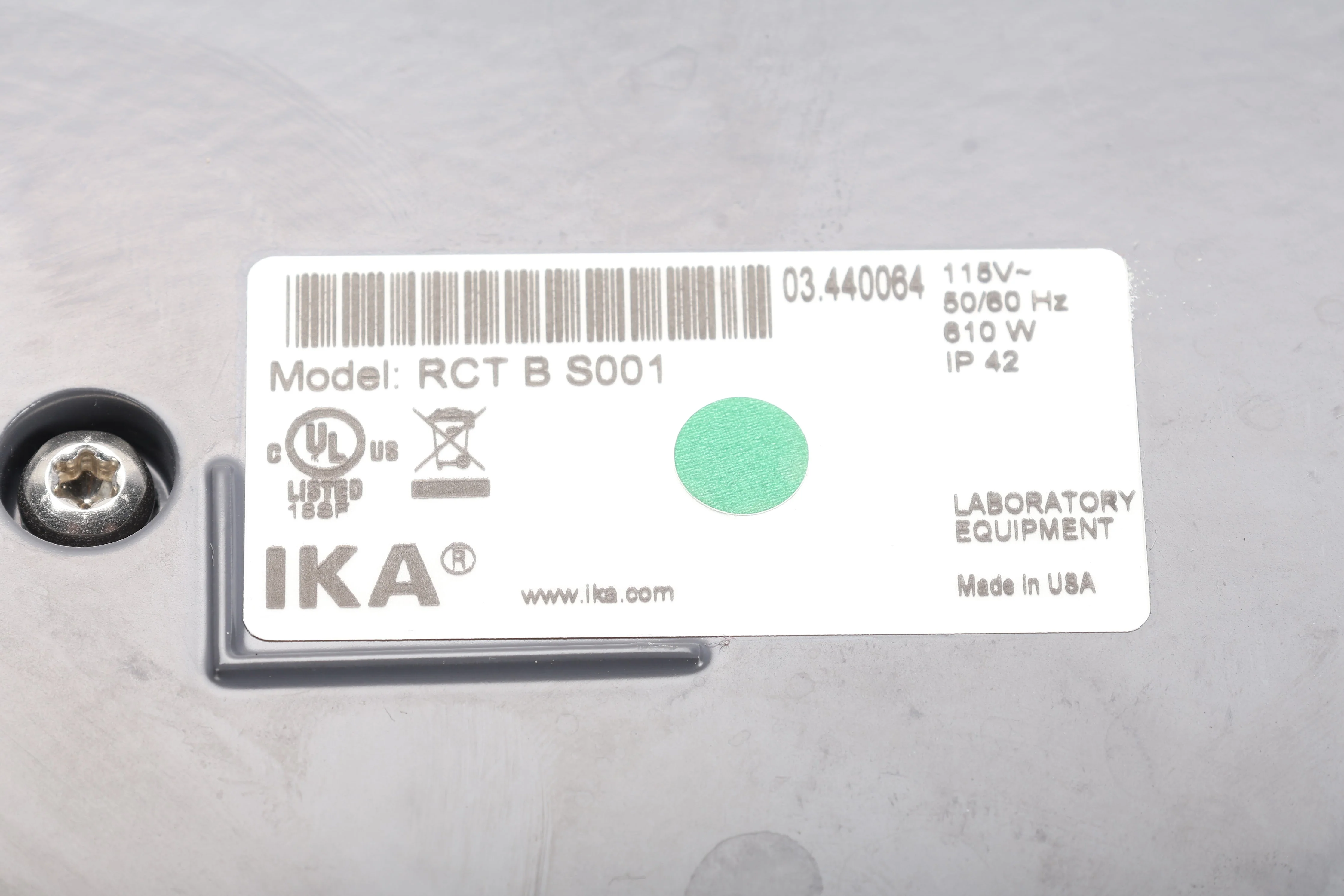IKA RCT B S001 Basic Magnetic Stirrer & Probe, Chemglass CG-1991-04 Vial Platter - Image 8