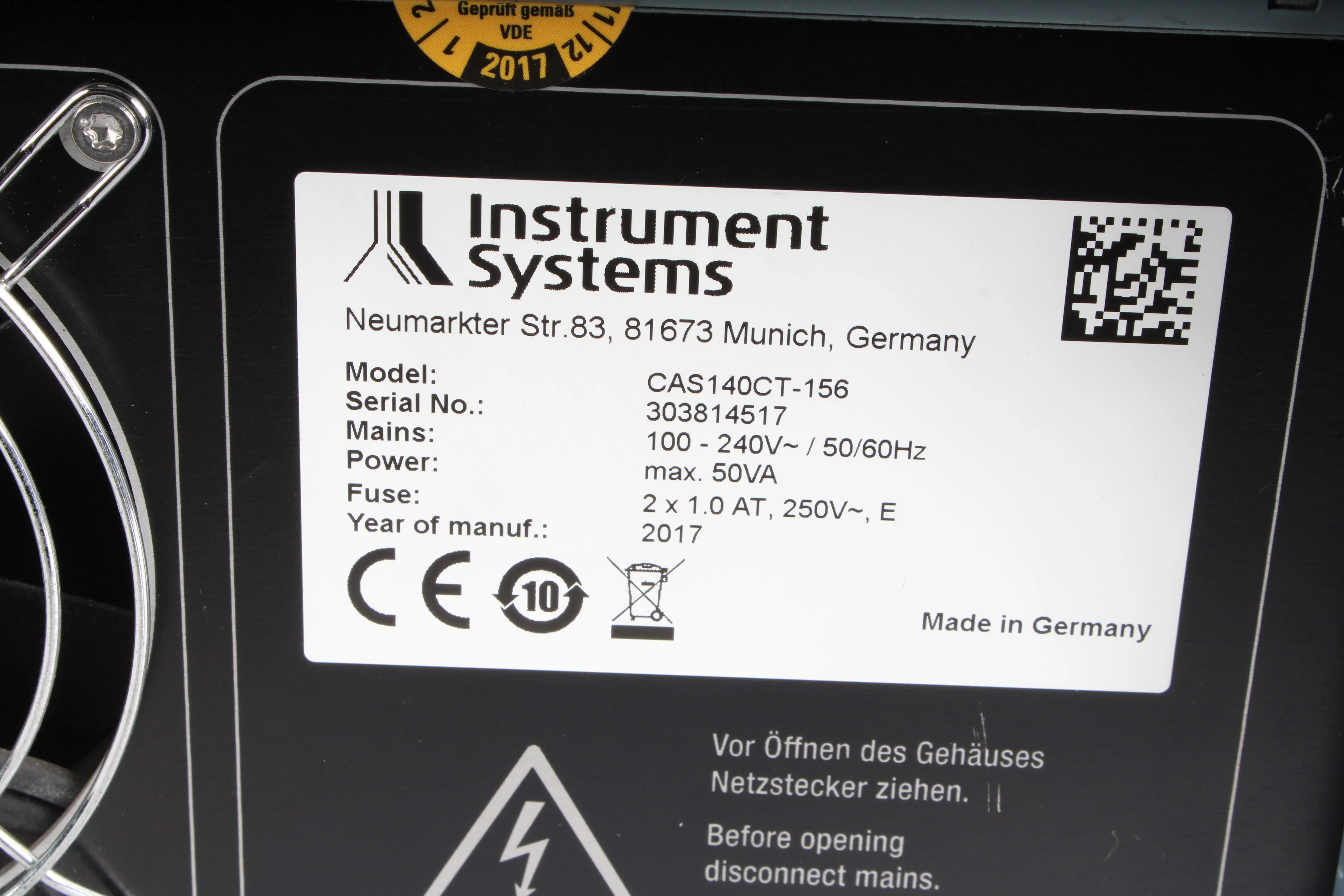 Instrument Systems CAS140CT-156 Compact Array Spectrometer - Image 5