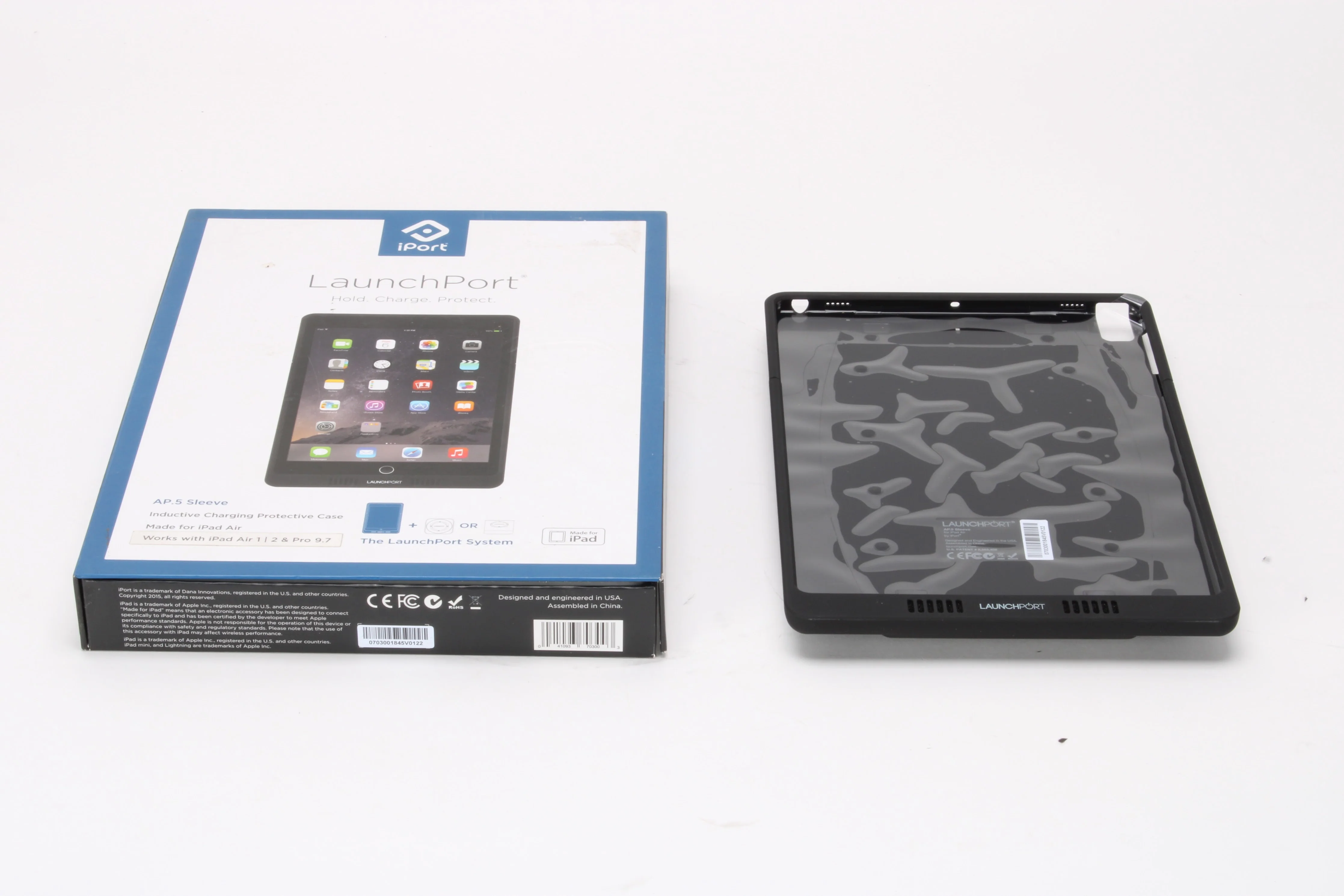 iPort LaunchPort AP.5 Case/Sleeve (Black) for iPad Air - New Open Box