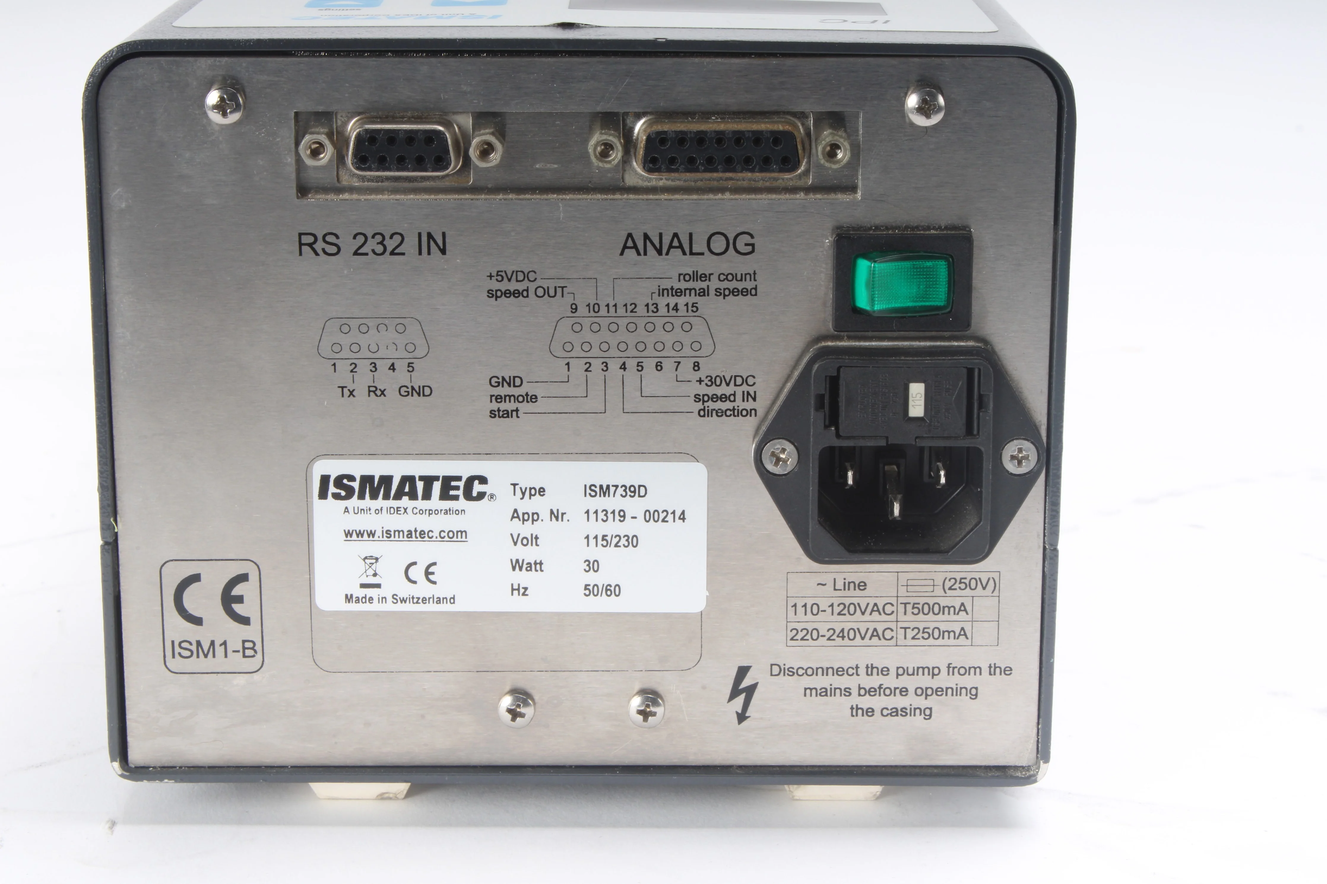 Ismatec ISM739D 24-Channel Peristaltic Pump - Fair Condition - Image 4