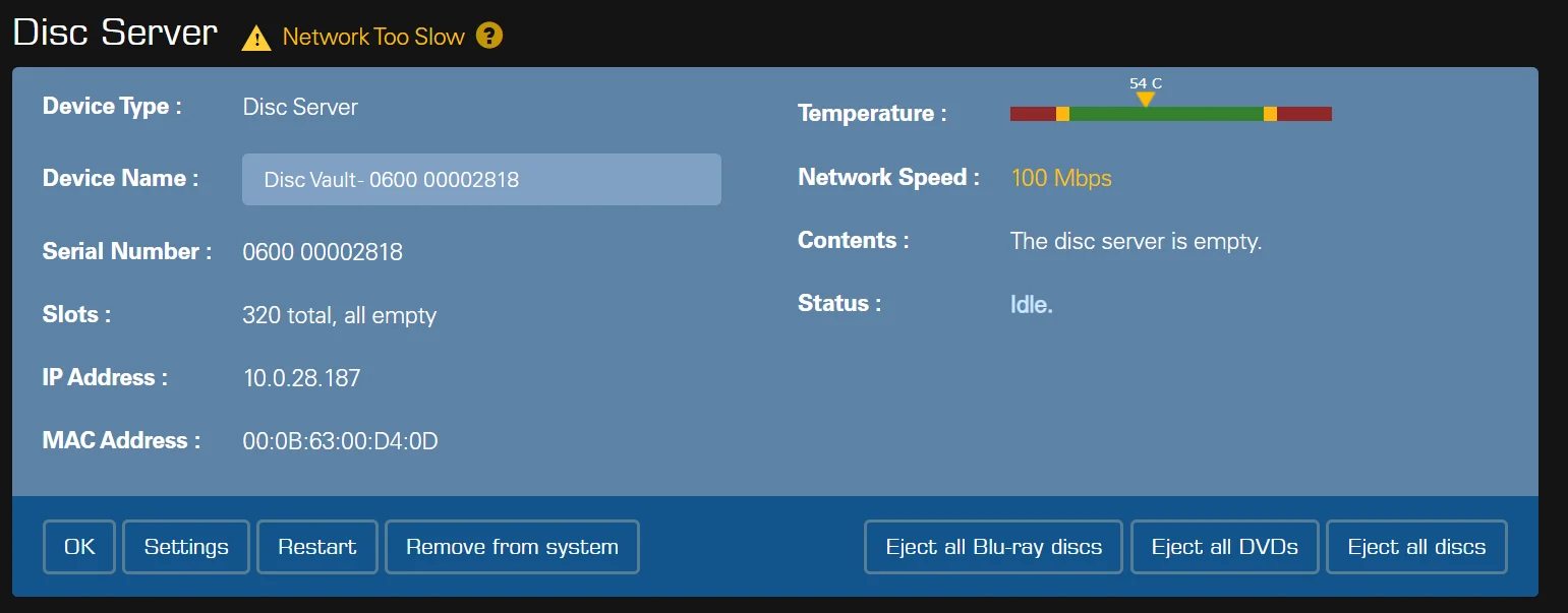 Kaleidescape KVAULT-M700-A CD/DVD/Blu-Ray 320-Disc Vault Sever - AS IS - Image 2