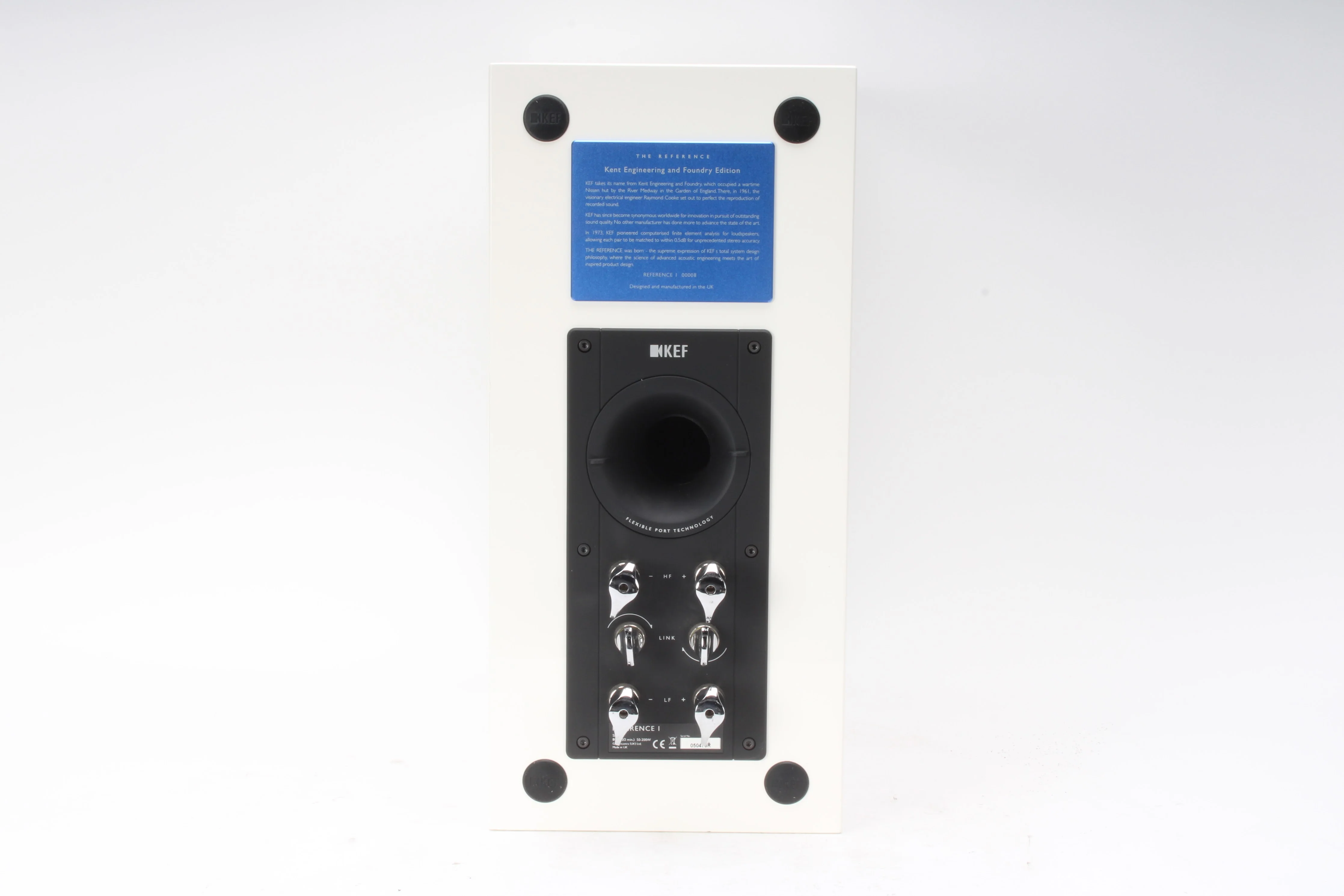 KEF Reference 1 Bookshelf Loudspeaker (White) With Box and Manual - Single - Image 5