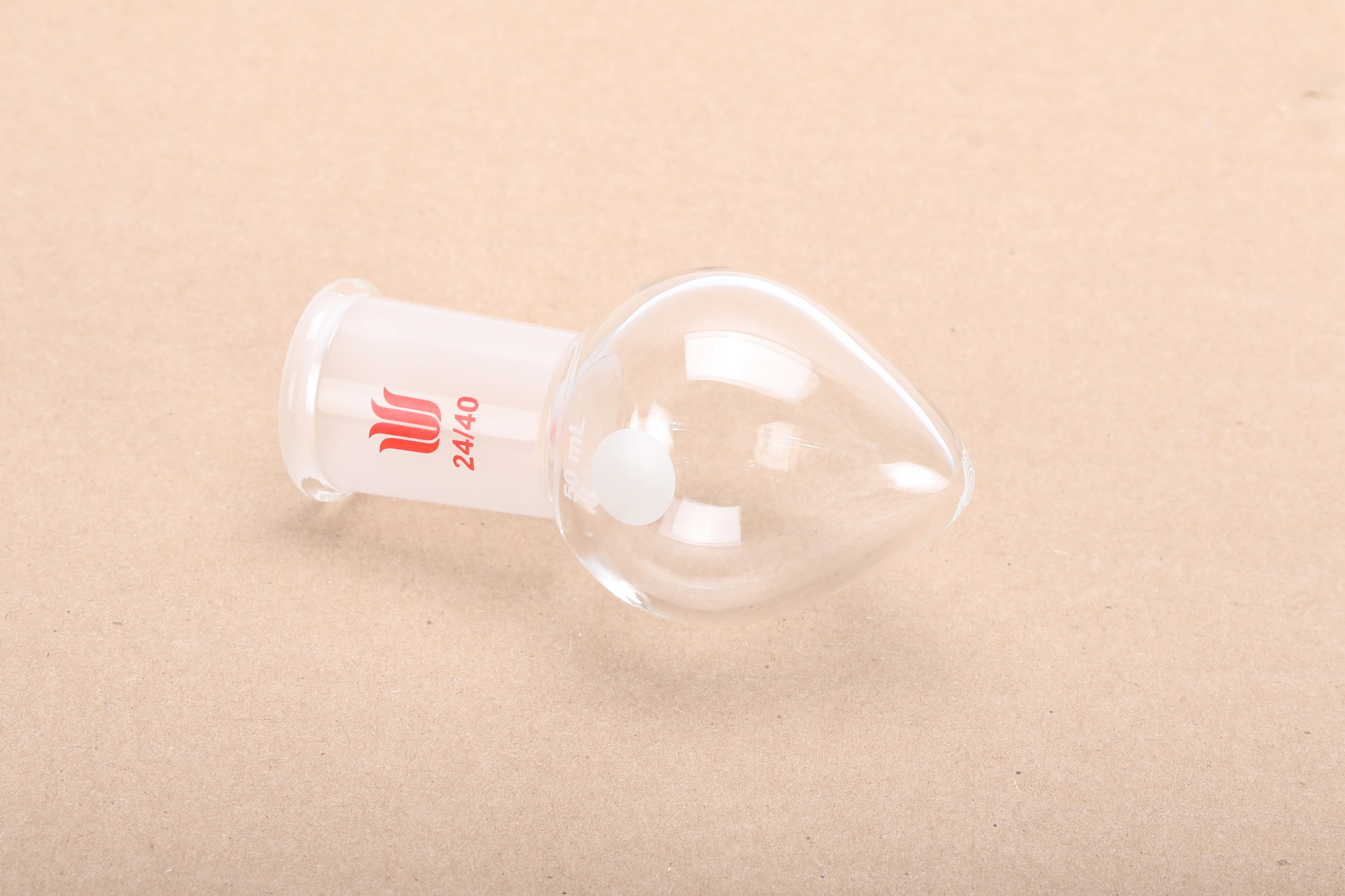 Kemtech Synthware F322450L 50mL Pear-Shaped Boiling Flask, 24/40 - Image 2