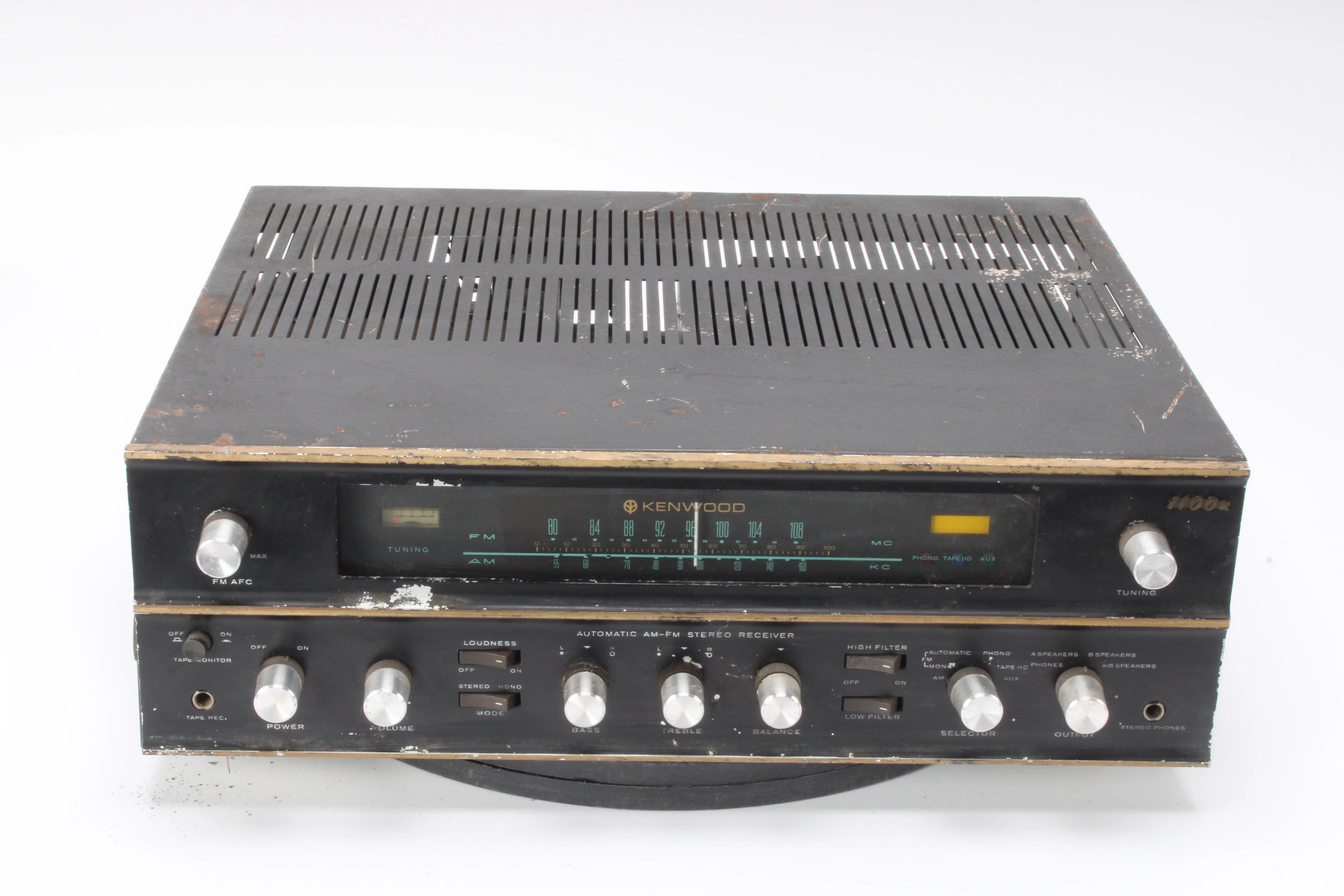 Kenwood 1100U Stereo Tube Receiver - AS IS For Parts