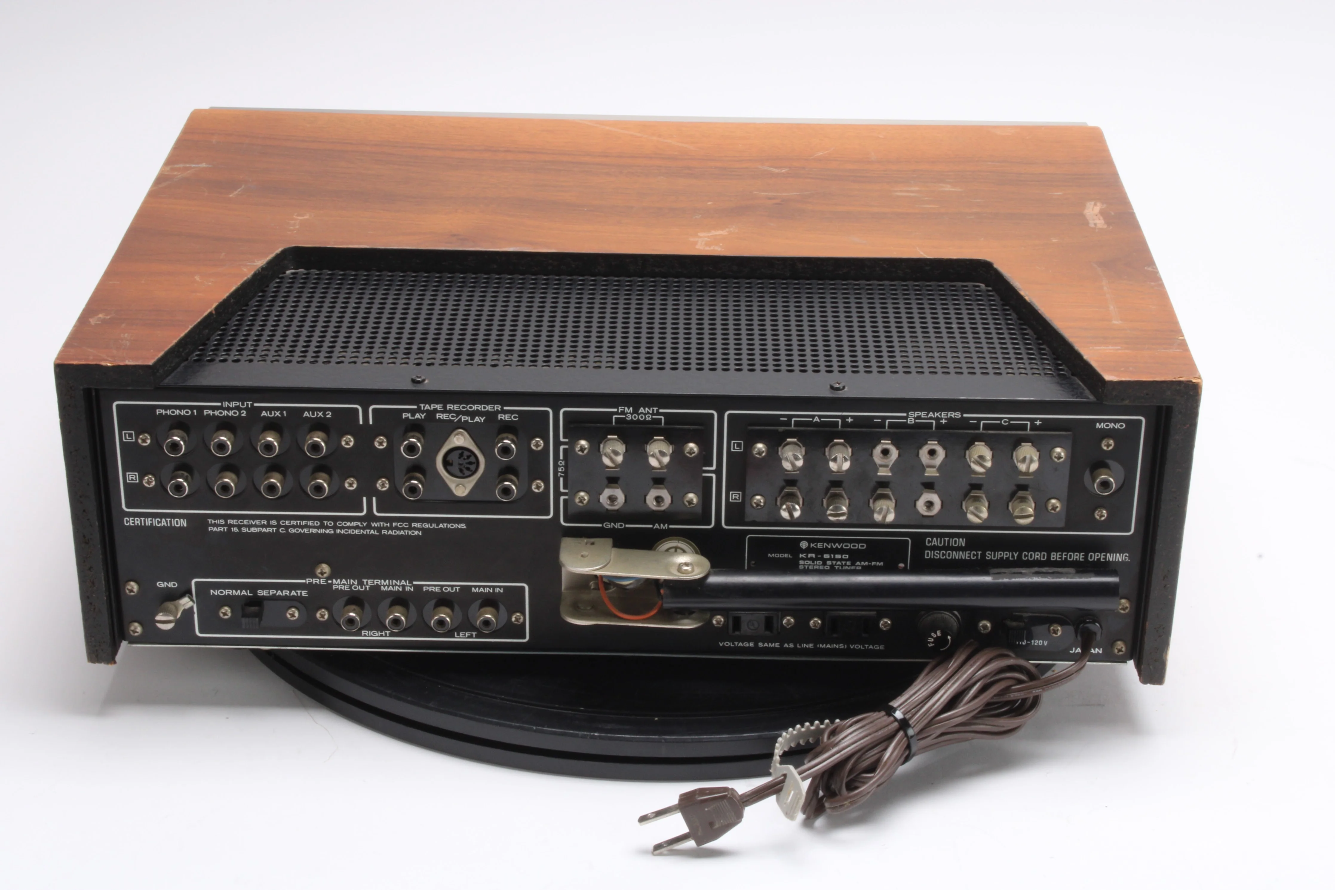 Kenwood KR-5150 Solid State AM-FM Stereo Tuner / Amplifier - Fair Condition - Image 2