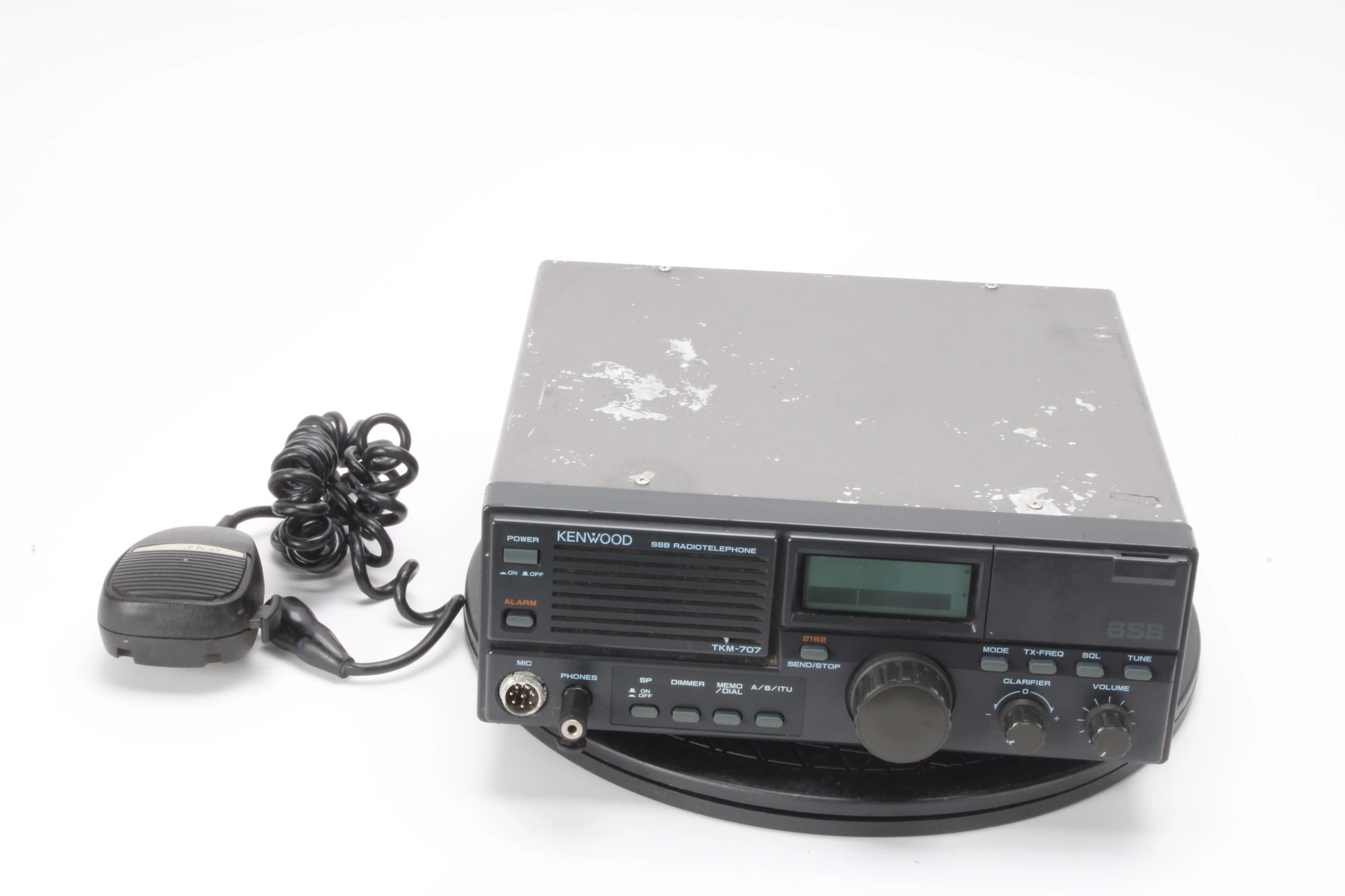 Kenwood TKM-707 Marine Radiotelephone With Microphone and 1/8" to 1/4" Adapter