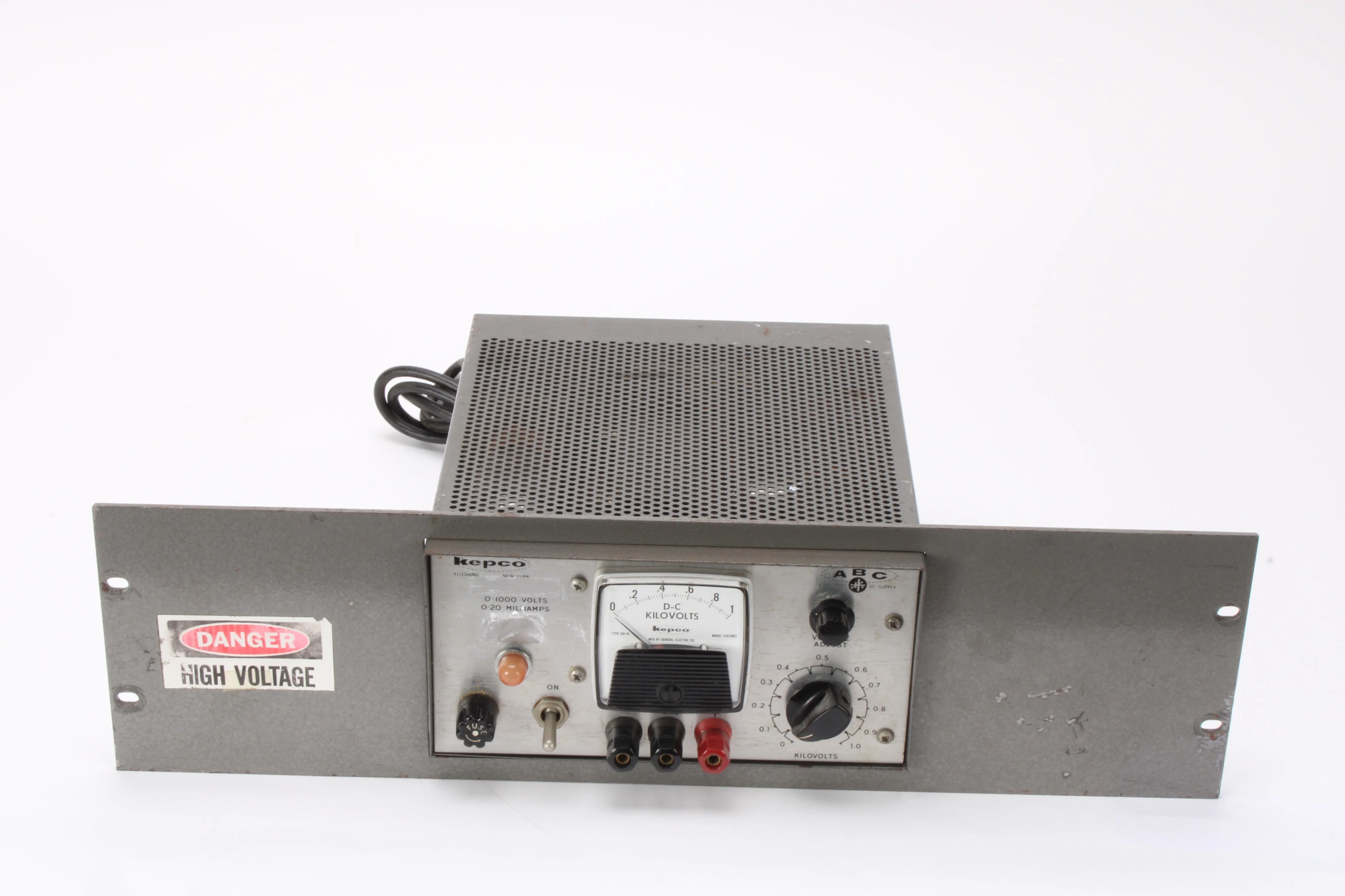 Kepco ABC 1000M High Voltage DC Power Supply 0-1000V 0-20mA - Fair Condition