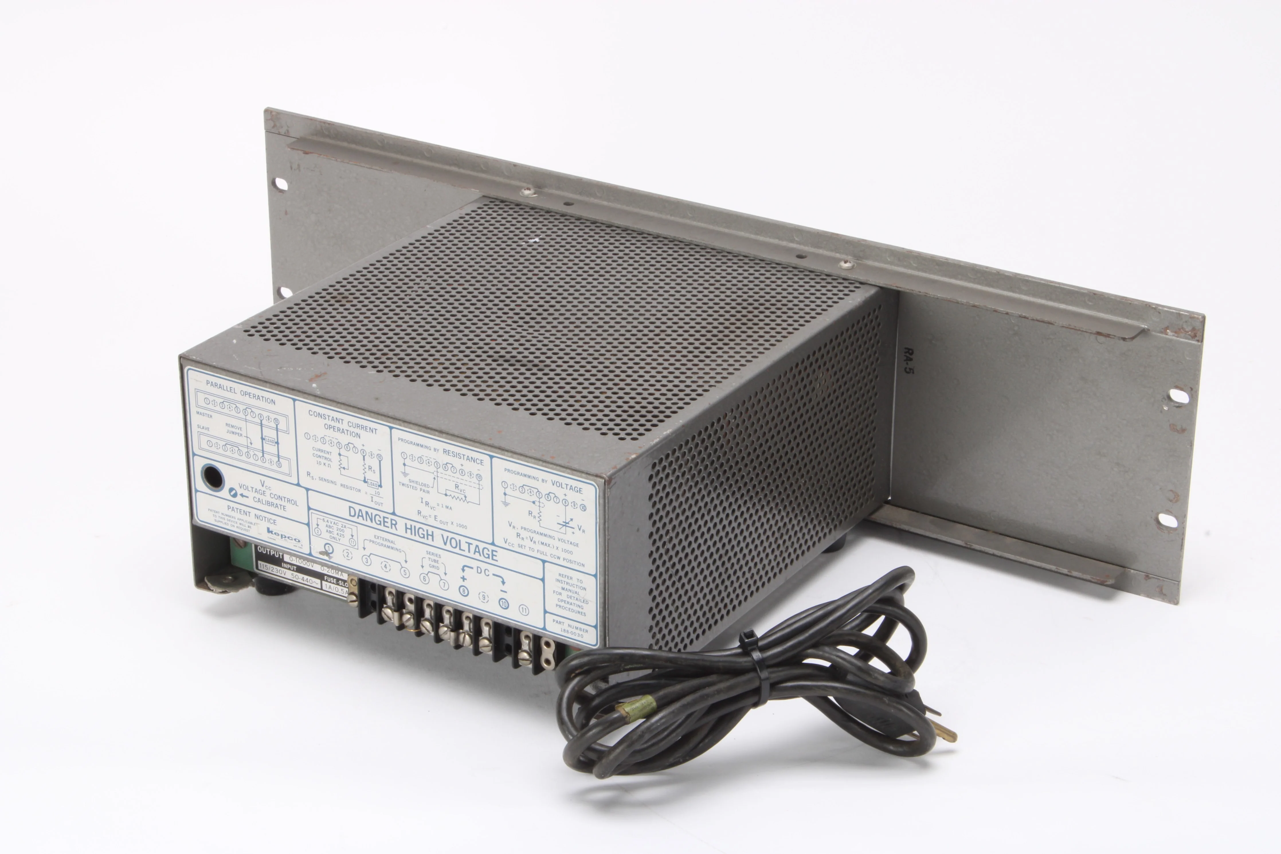 Kepco ABC 1000M High Voltage DC Power Supply 0-1000V 0-20mA - Fair Condition - Image 6