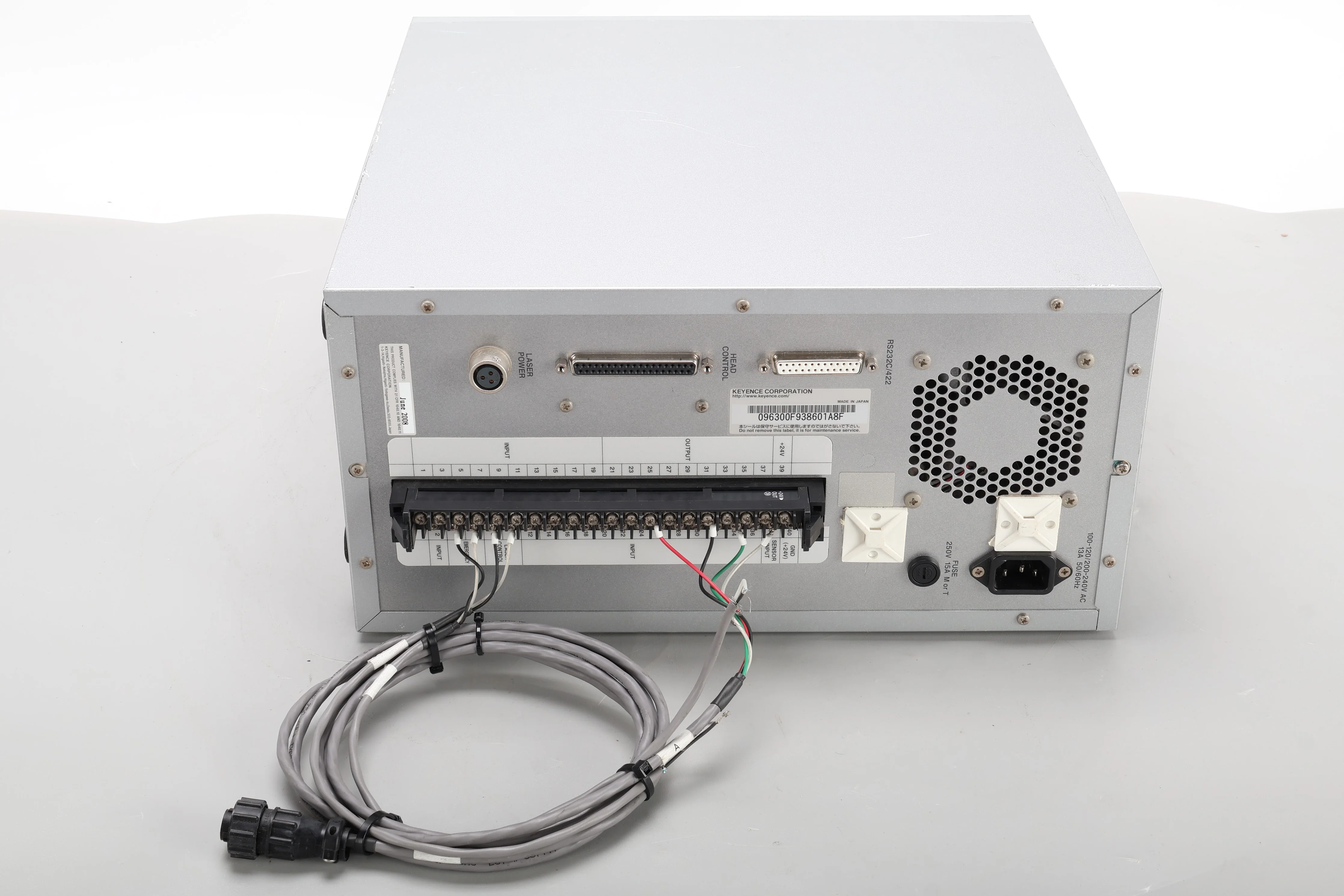 Keyence ML-G9300F CO2 Laser Marker Controller W/ Key and Manual - Fair Condition - Image 8