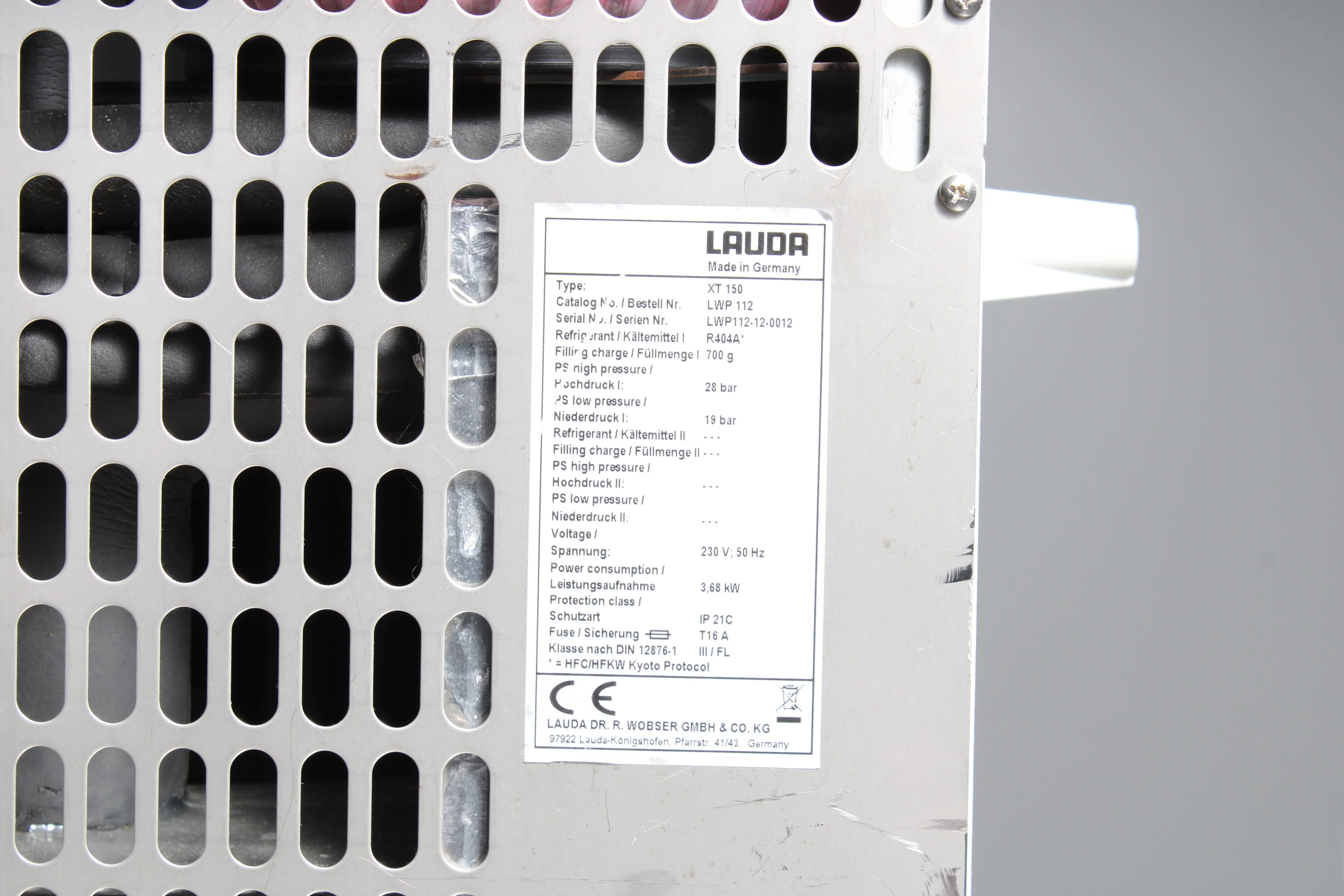 Lauda XT 150 Process Thermostat 230V 50Hz LWP 112 - No Accessories - Image 4