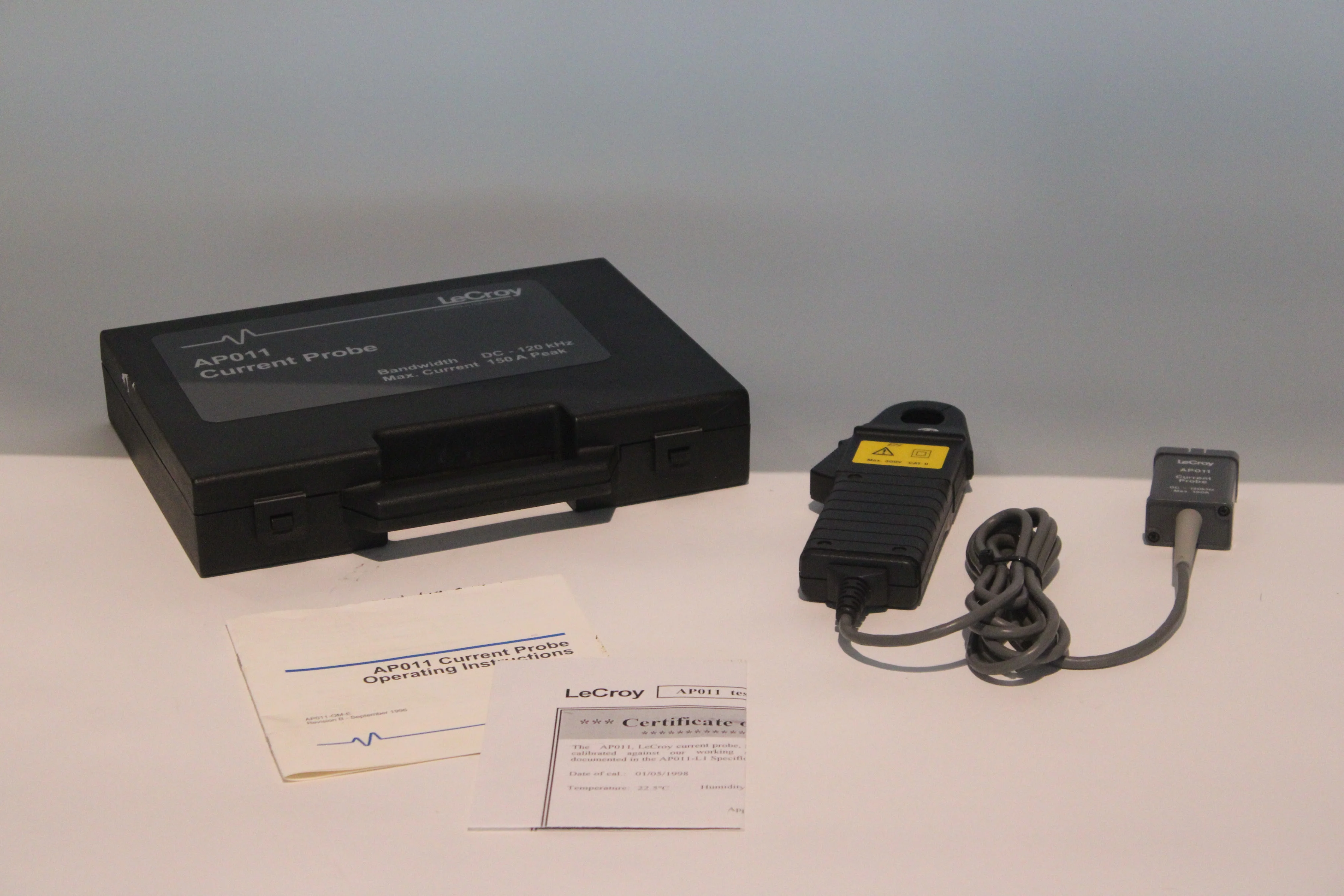 LeCroy AP011 DC-120kHz Current Probe With Carry Case and Operating Instructions