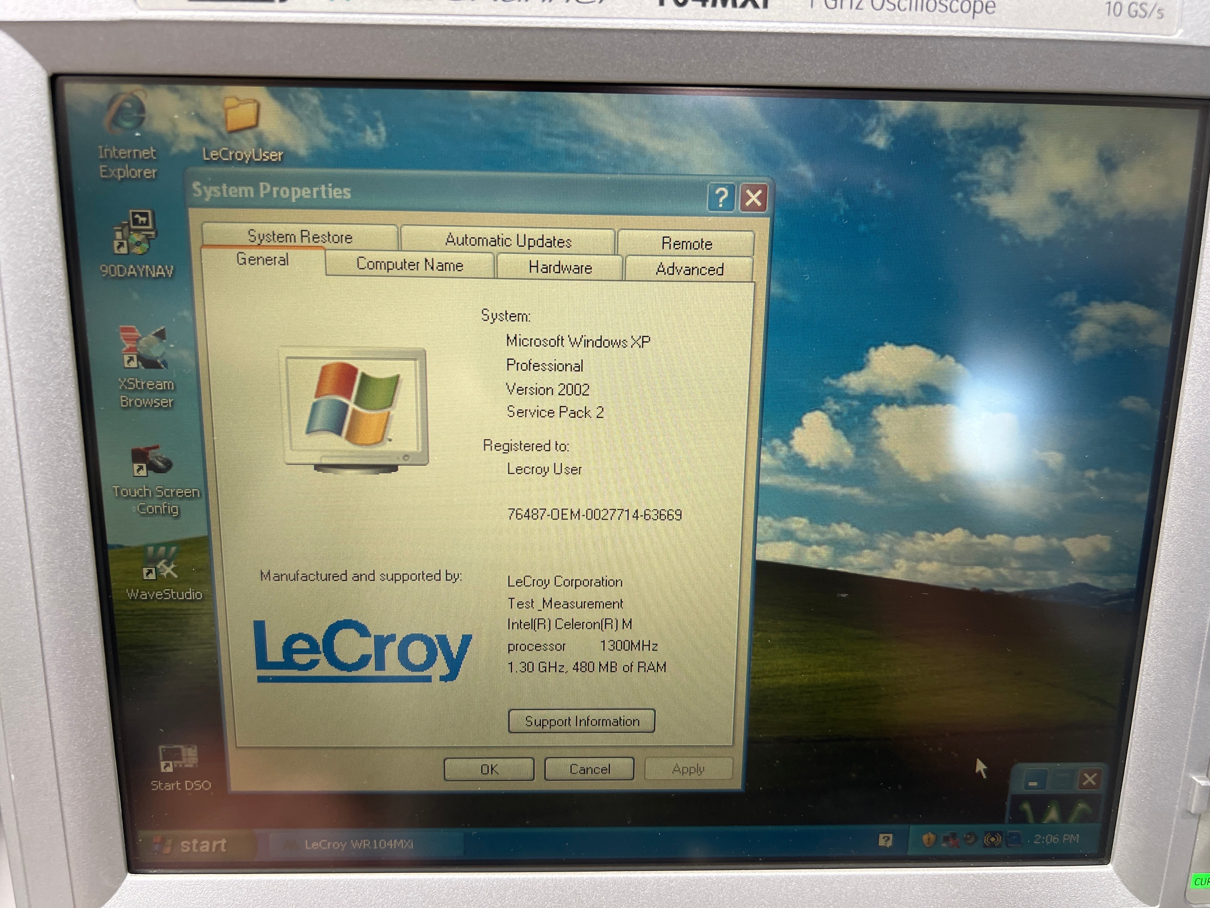 LeCroy WaveRunner 104MXi 1GHz 4Ch Oscilloscope Touch Digital Display W/ Options - Image 4