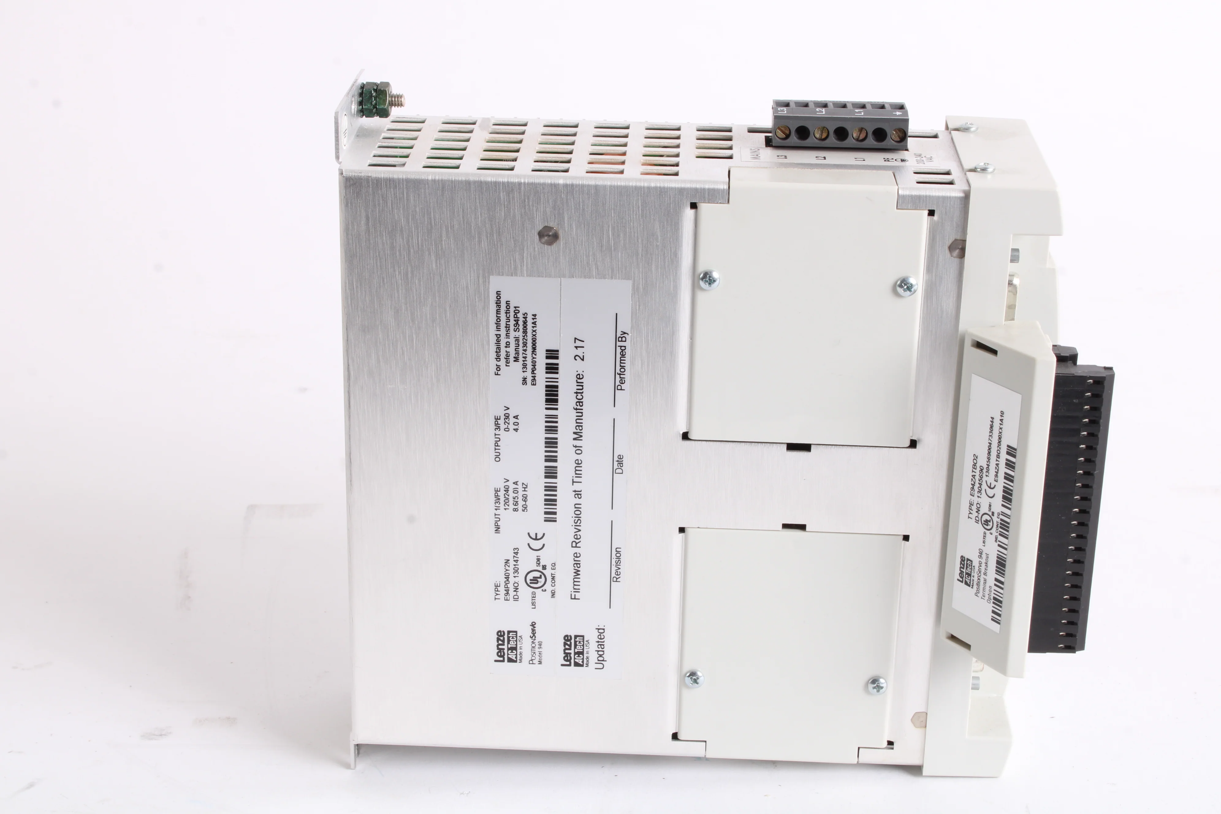 Lenze E94P040Y2N Position Servo Digital Servo 940 / Compact Powerful - Image 2