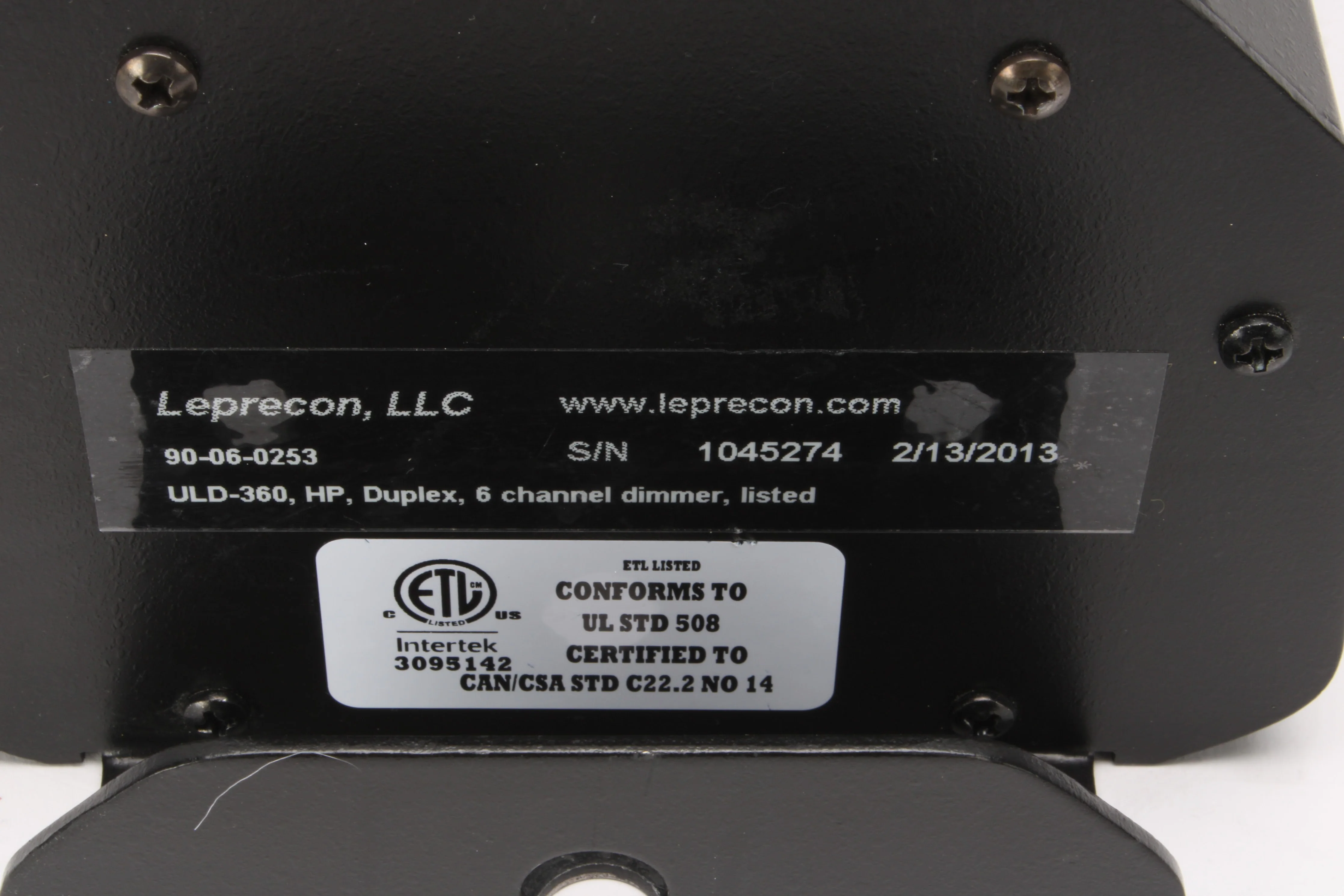 Leprecon ULD-360 Professional Stage Light Dimmer With Safety Wire Cable - Image 3