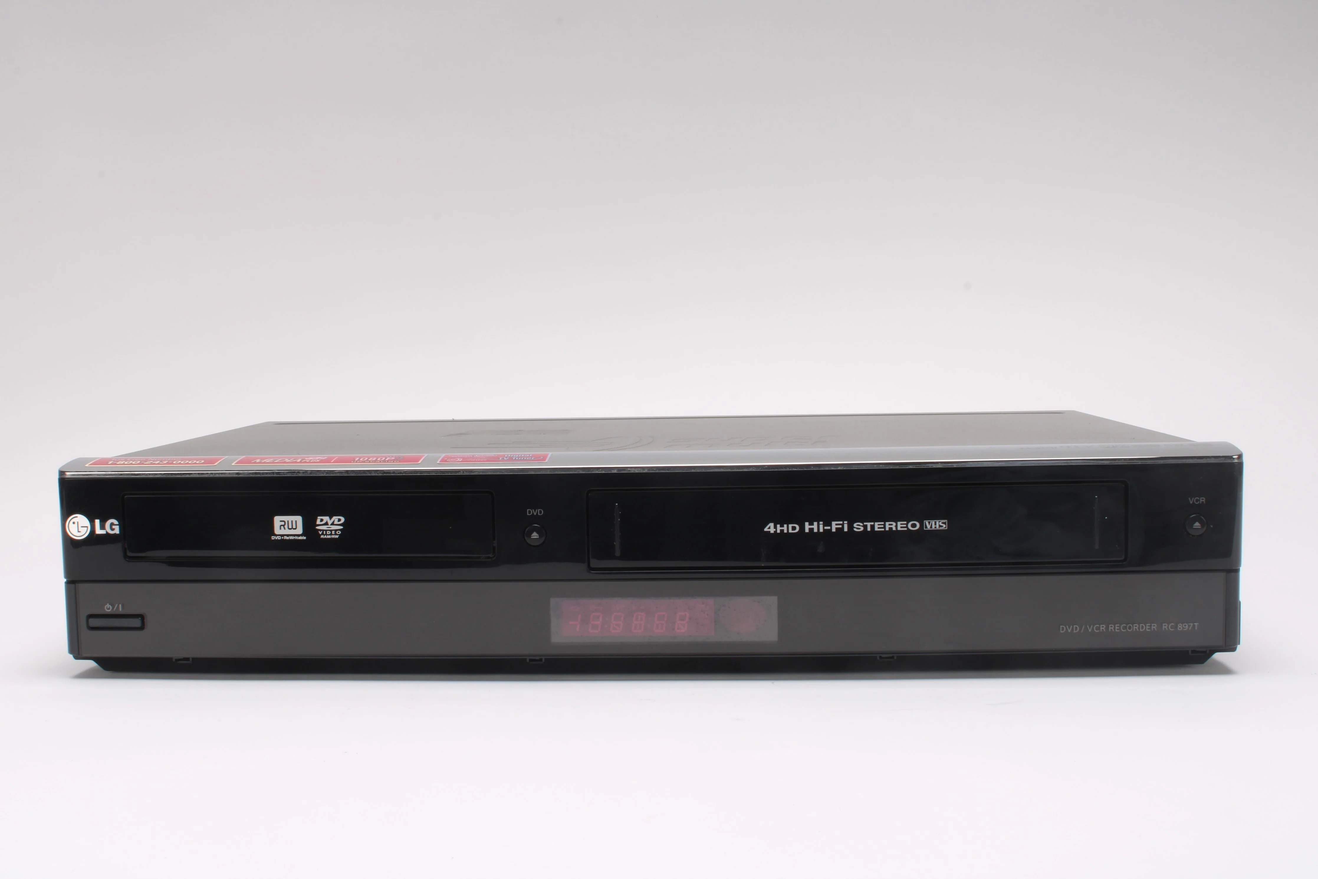 LG RC897T DVD Recorder VCR Video Cassette Recorder Combo - Image 2