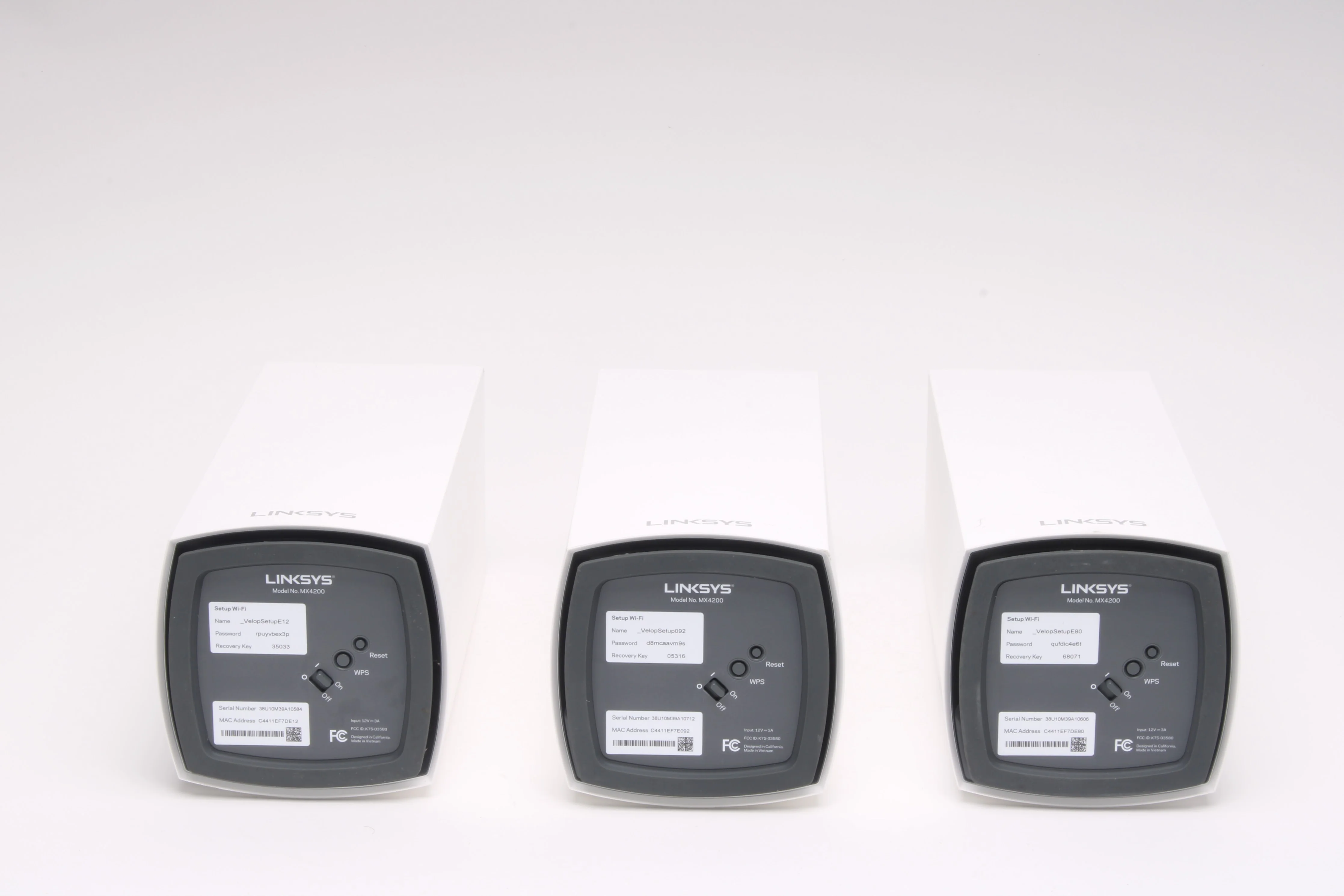 Linksys MX4200 Velop Tri-Band Mesh Wi-Fi 6 System With Power Supplies (Lot of 3) - Image 3