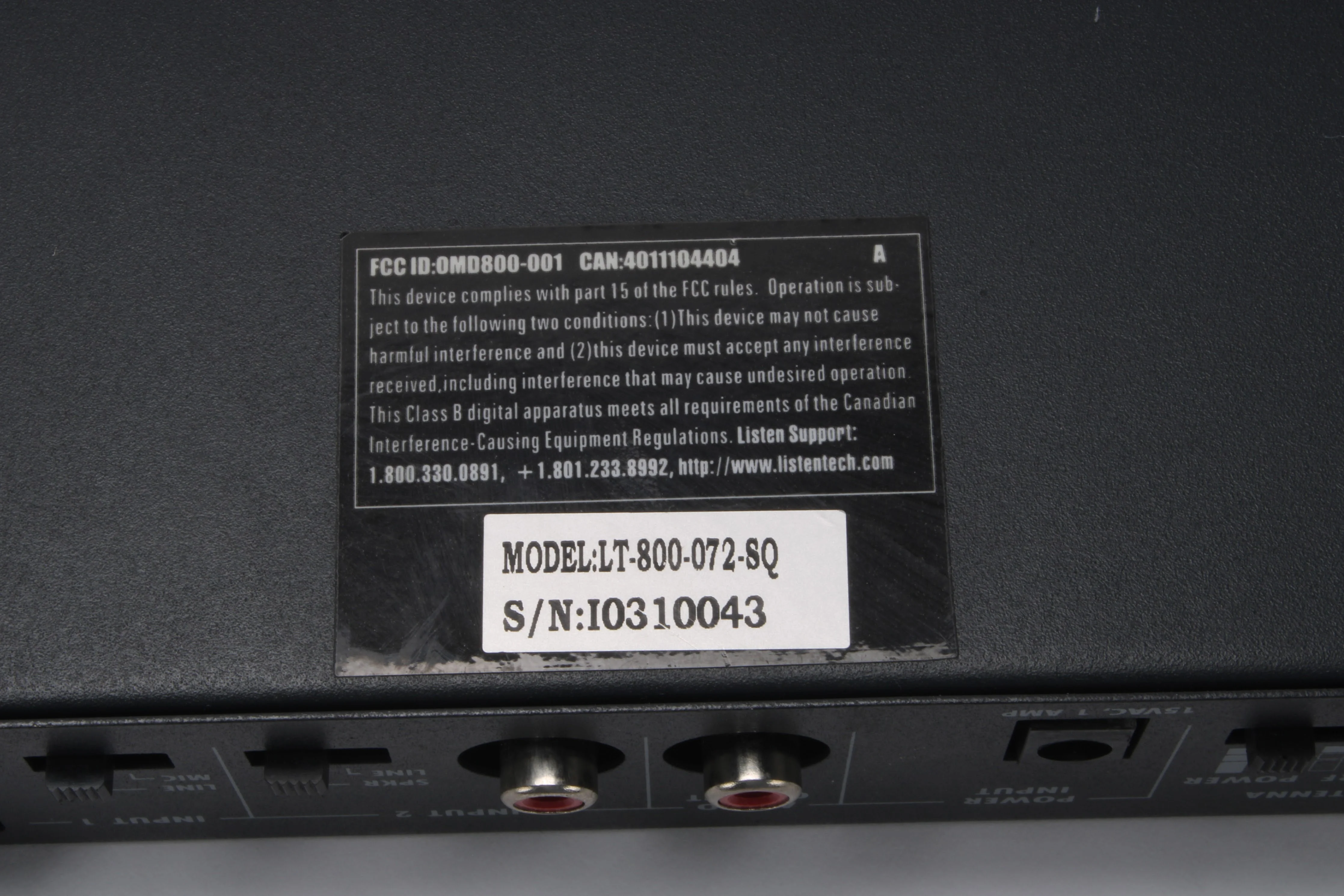 Listen Technologies LT-800-072-SQ Stationary FM Transmitter - AS IS - Image 7