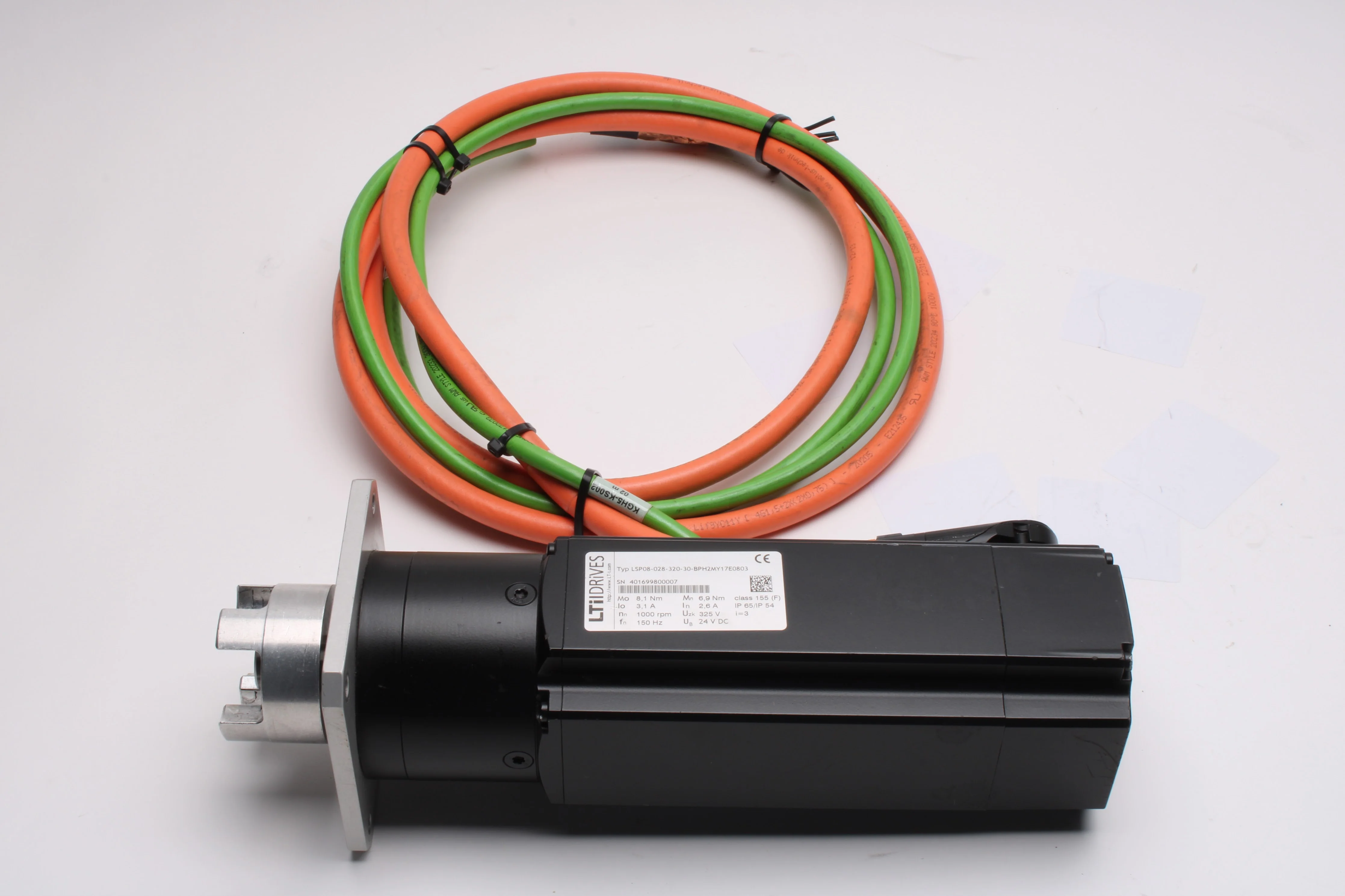 LTi DRiVES LSP08-028-320-30-BPH2MY17E0803 Servo Motor With Cables - Image 8