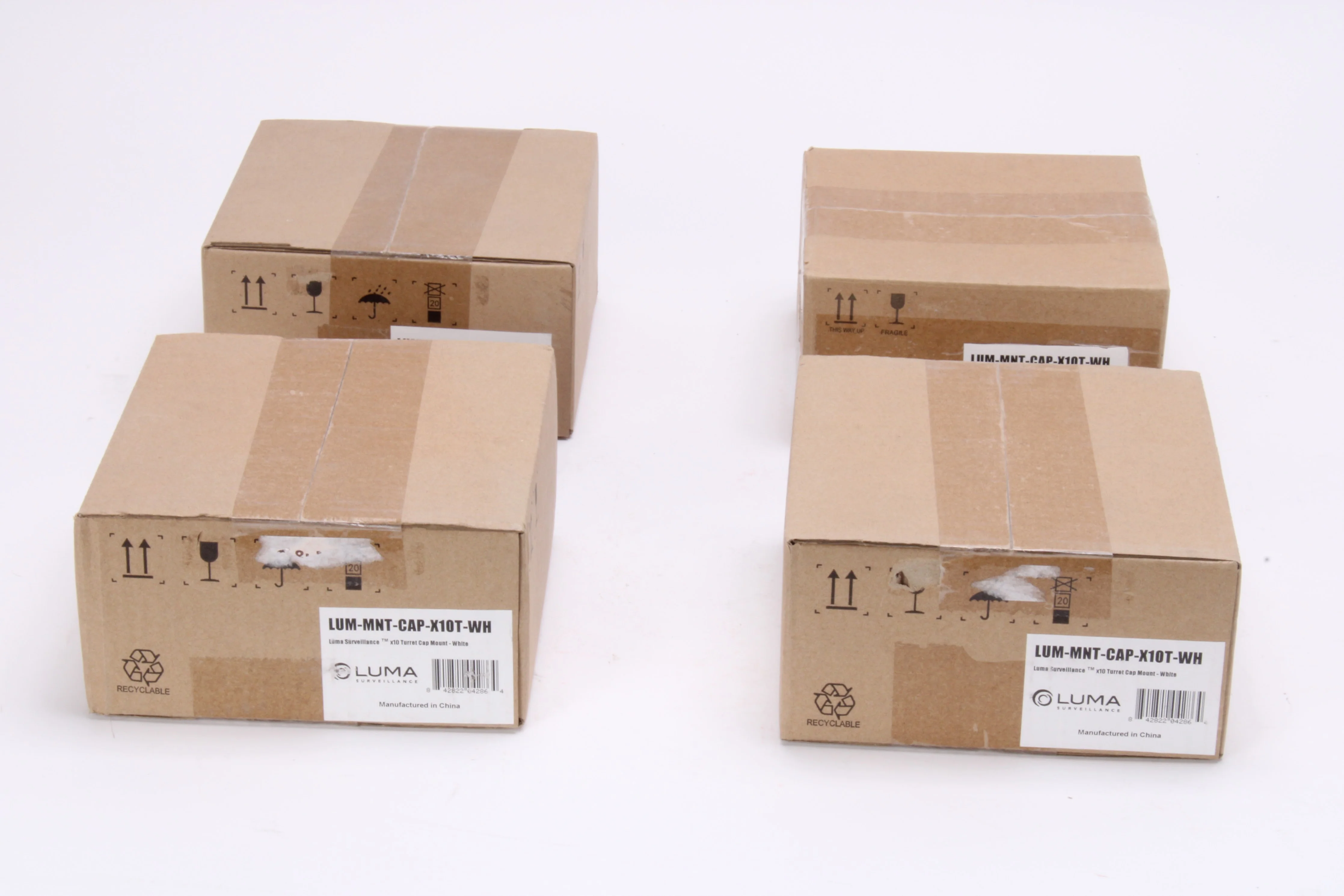 Luma LUM-MNT-CAP-X10T-WH x10 Turret Cap Mount White (Lot of 4) - NEW - Image 2