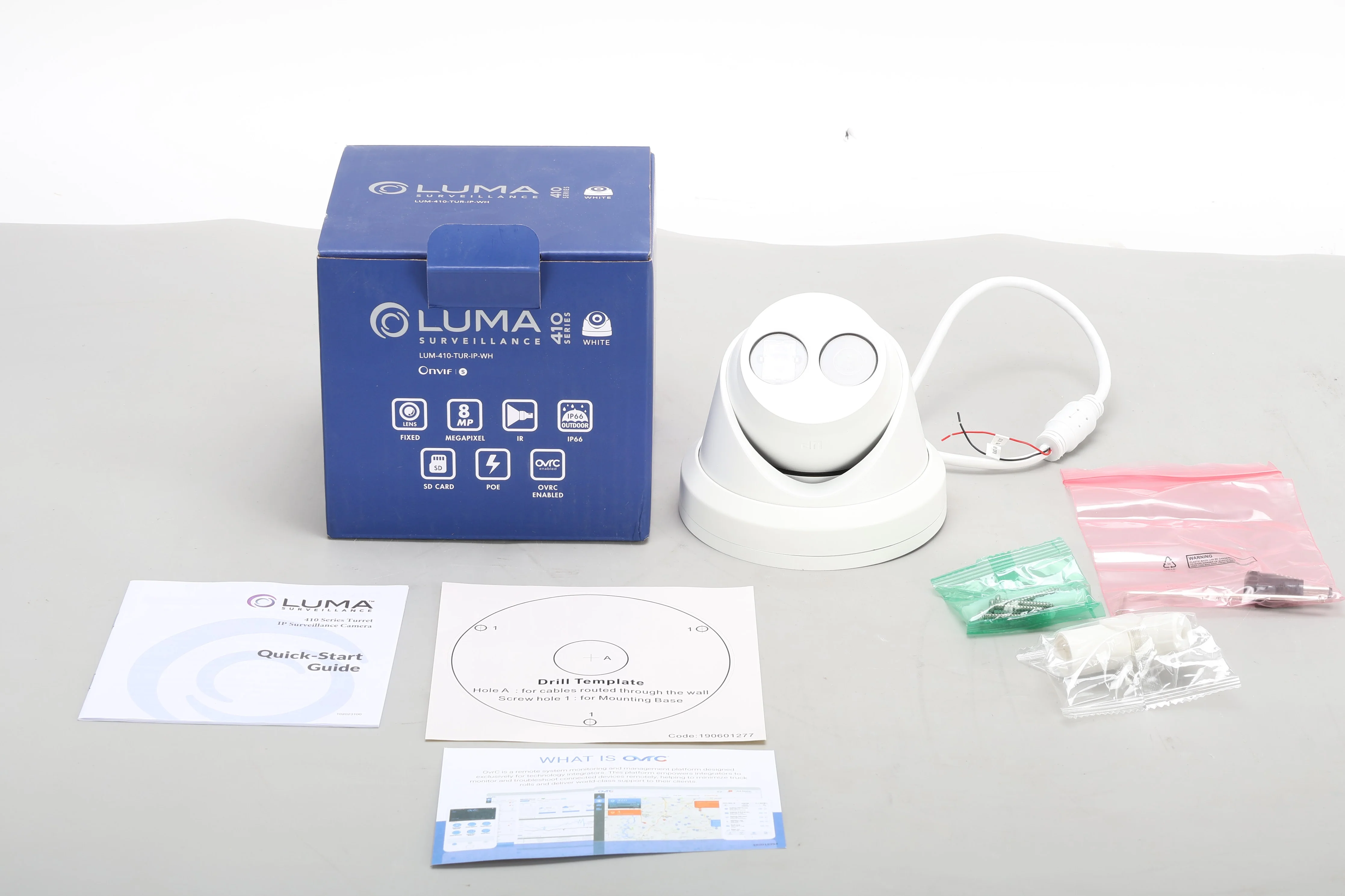 Luma Surveillance LUM-410-TUR-IP-WH 8MP Turret IP Outdoor Camera - New Open Box