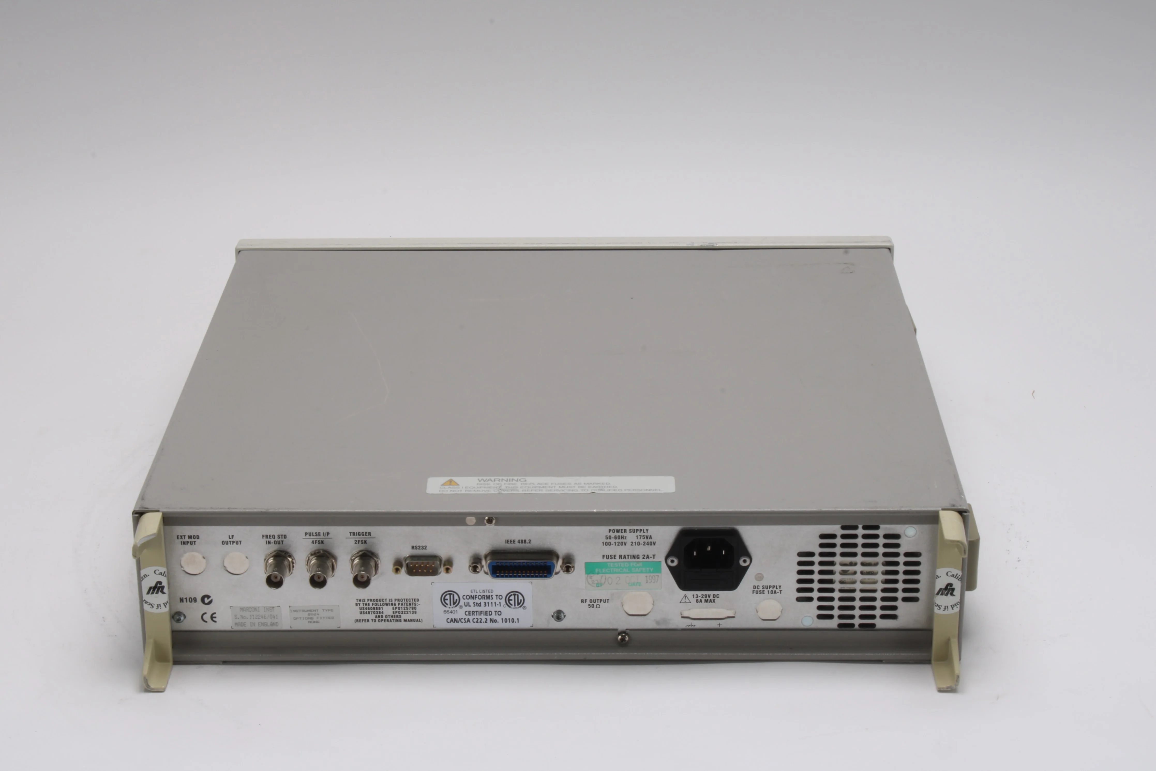 Marconi Instruments 2024 9kHz - 2.4Ghz Signal Generator - No Options - AS IS - Image 3
