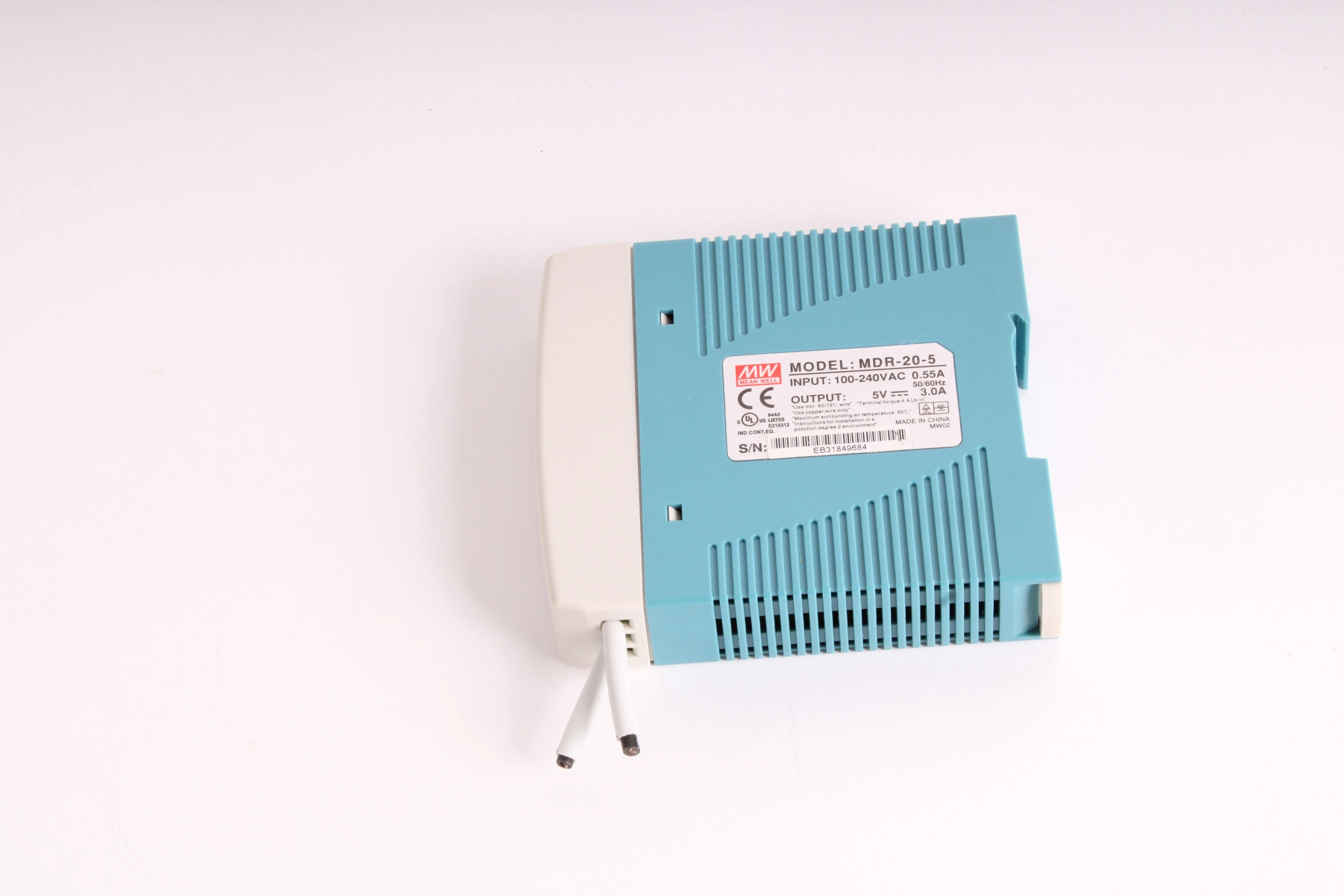Mean Well MDR-20-5 5V 3.0A Din Rail Power Supplies - Image 2